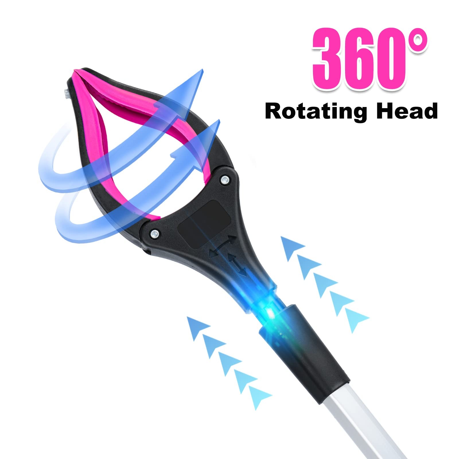 43 Inch Extra Long Grabber Reacher Tool Foldable Pick up Stick with Strong Grip