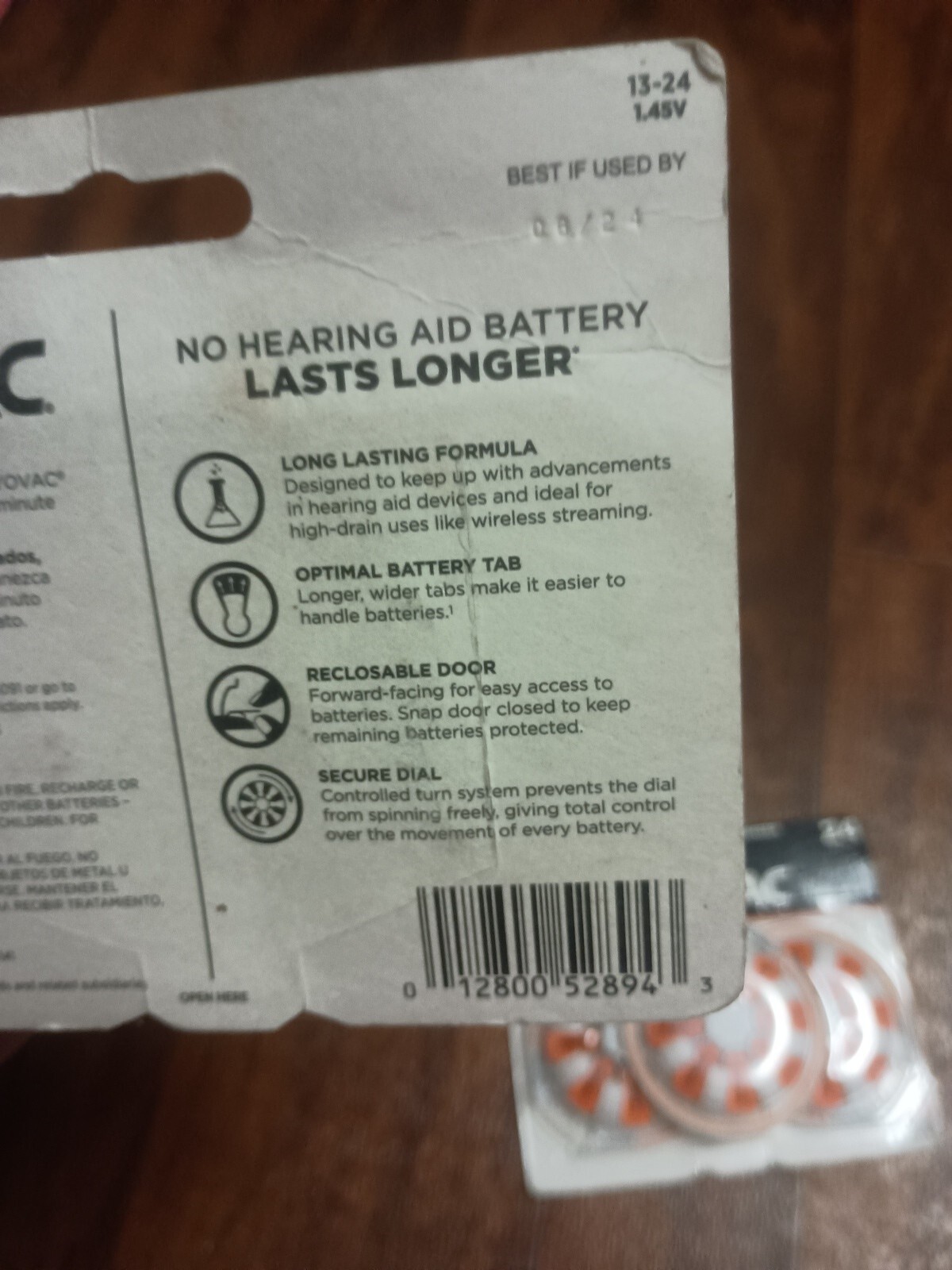 3x Rayovac Size 13 Orange Hearing Aid Batteries Battery Tab 1.45 V Exp 2024