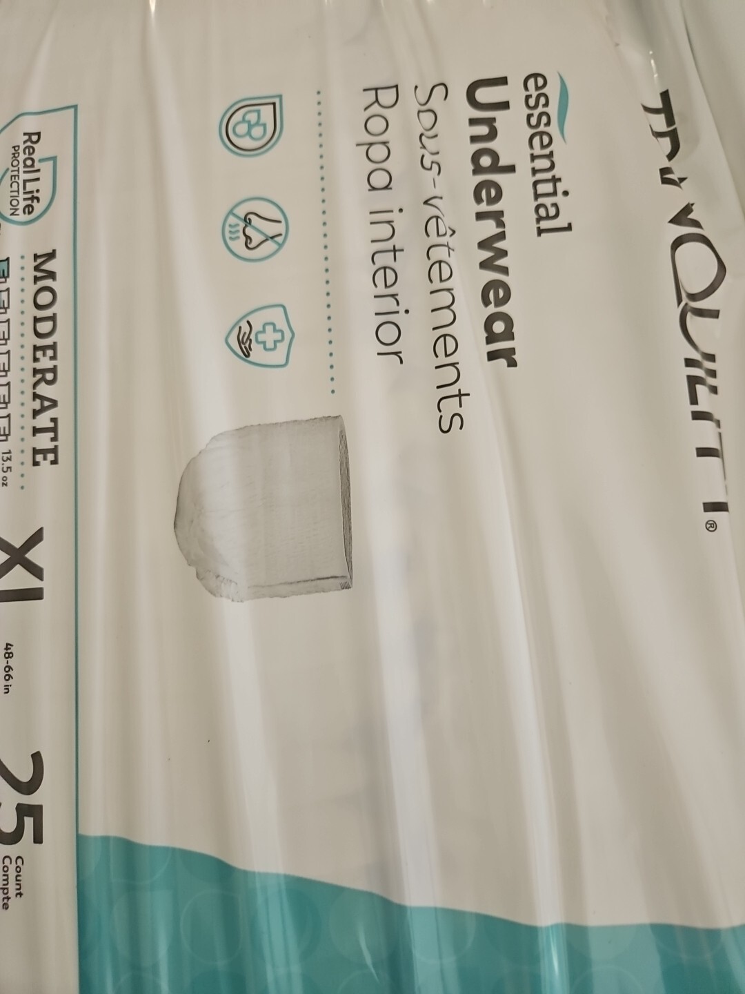 Tranquility Disposable Underwear X-Large Moderate 25 Ct