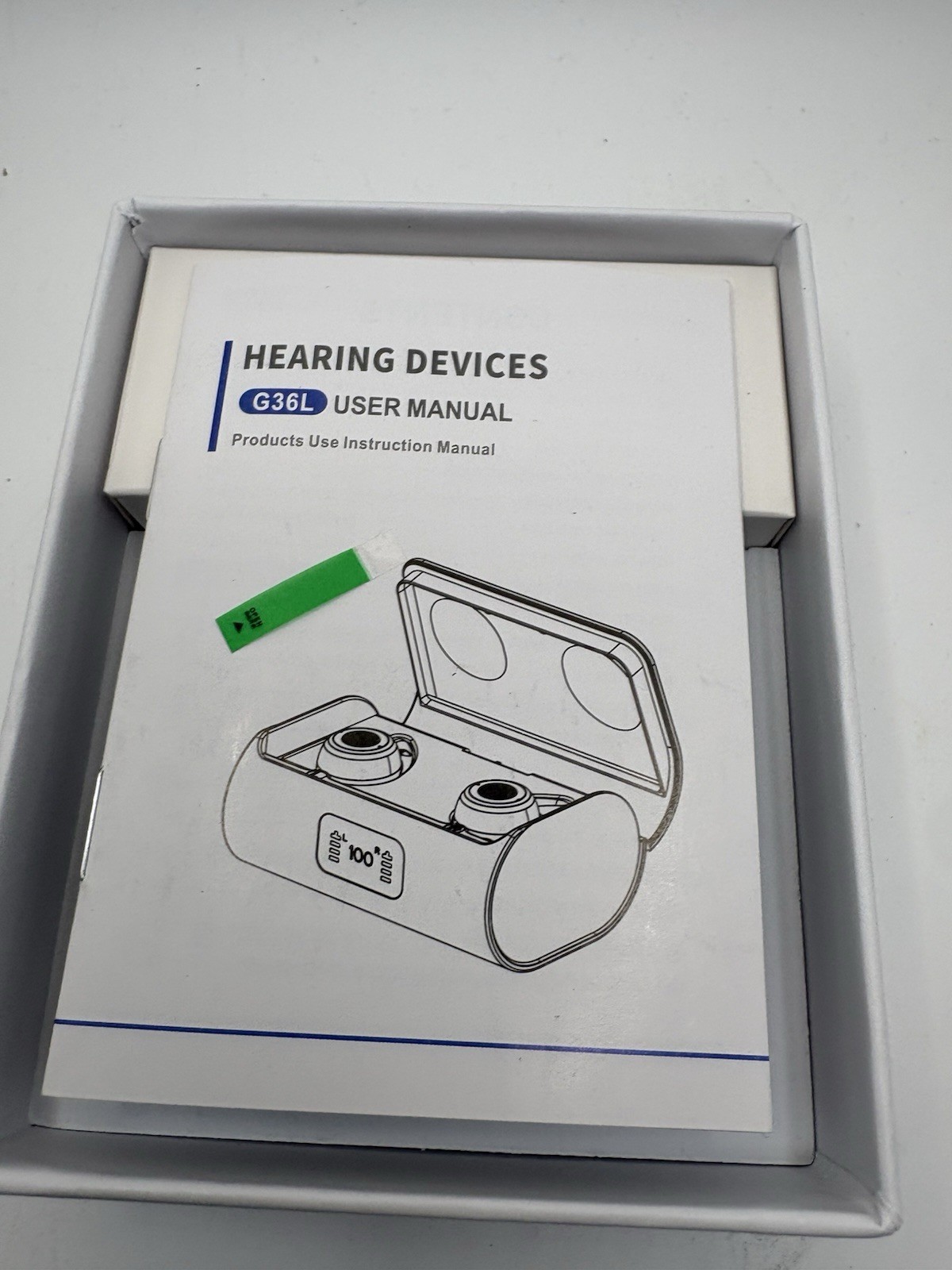 Rechargeable Hearing Aids G36L Wireless Earbuds Noise Reduction Charging Case