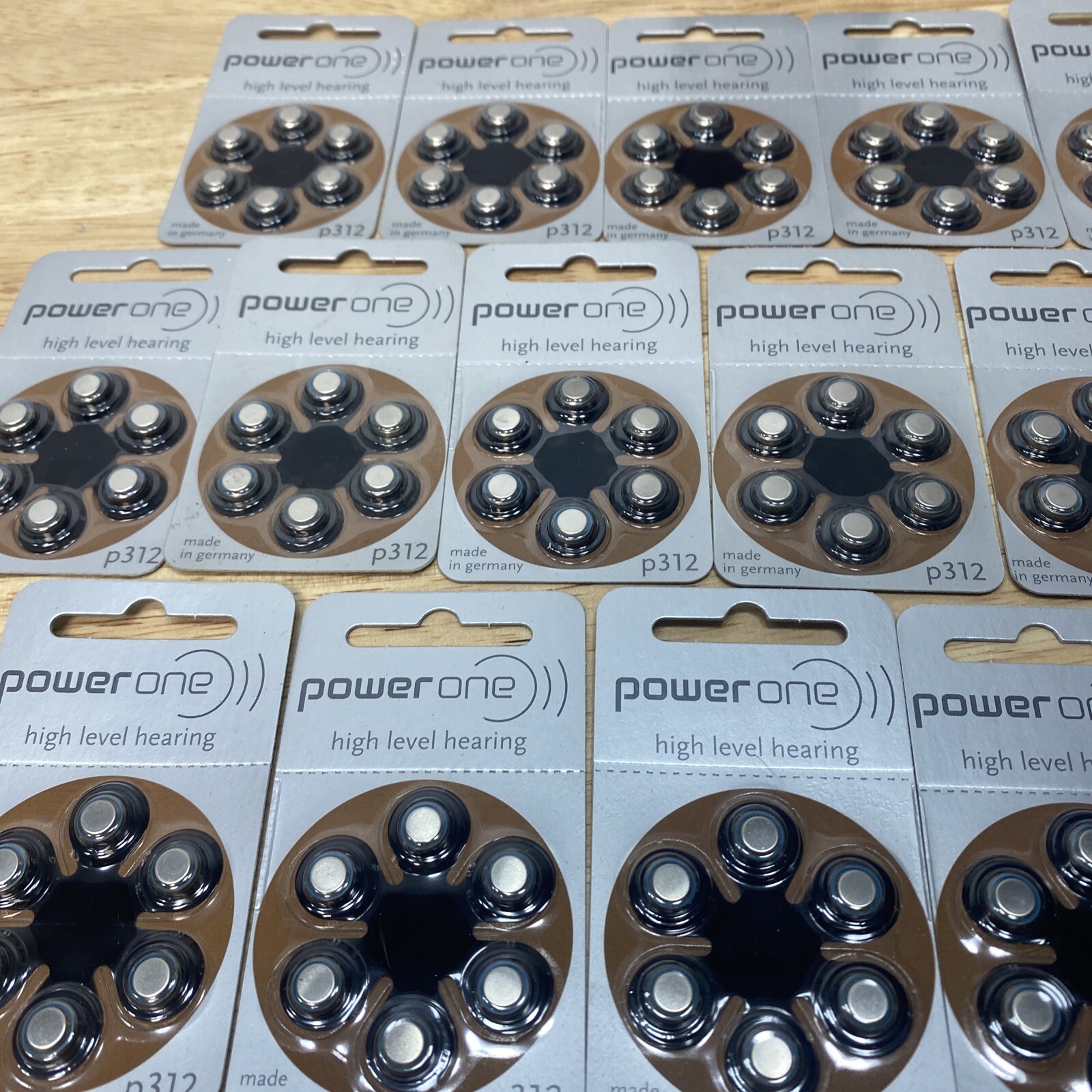 BRAND NEW [LOT OF 174] – PowerOne p312 Hearing Aid Batteries – 2021 Exp