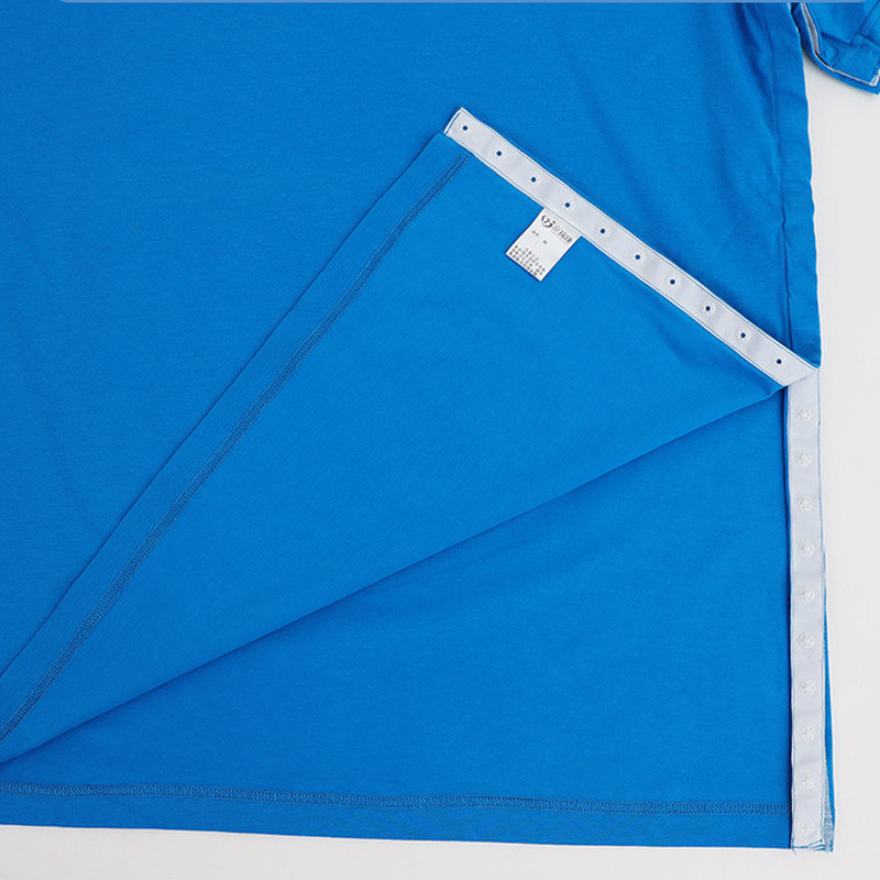 Unisex Patients T-shirt Top Hidden Buckle for Incontinence Bedridden Elderly New