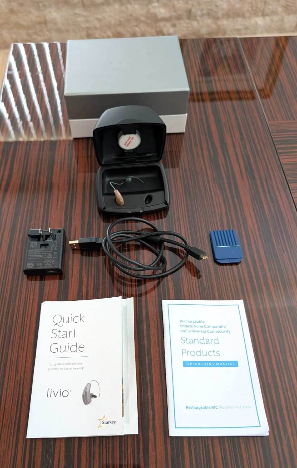 Starkey Livio AI 1600 RIC R Rechargeable Hearing Aid LEFT EAR ONLY