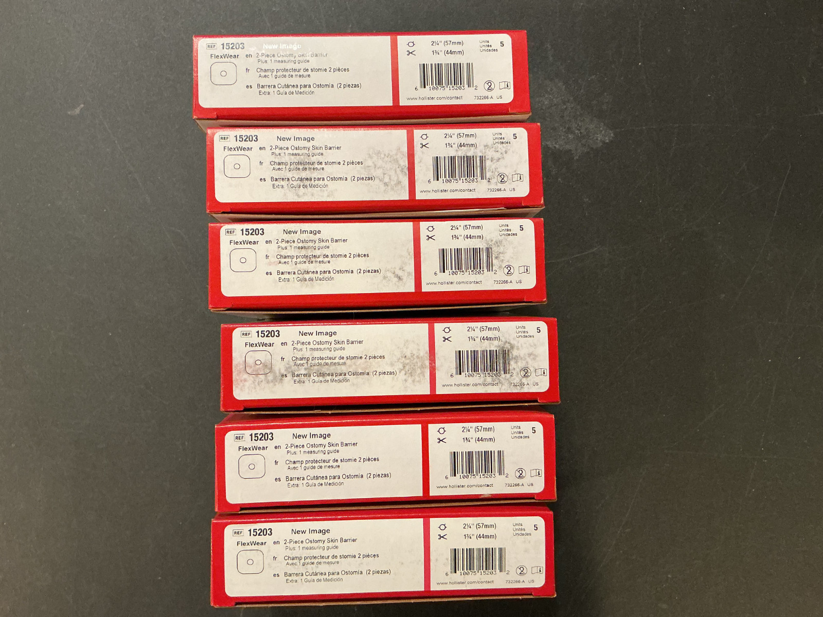30 (6 boxes of 5) Hollister 15203 New Image Ostomy Skin Barrier