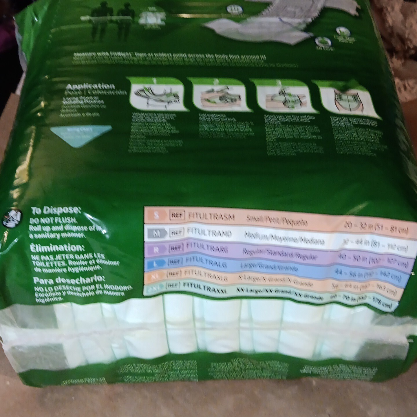 1PK of 20 – FitRight Ultra Briefs XXL 60″- 69″ Anti Leak Guard Odor Protection