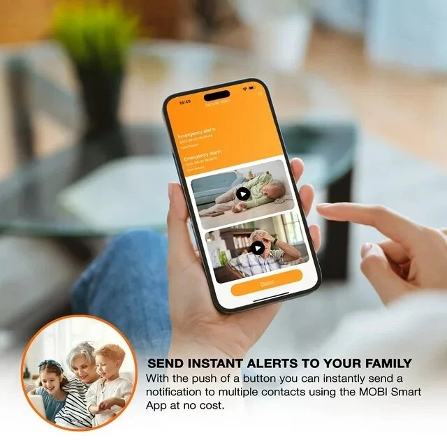 MOBI 24/7 EMERGENCY Smart Caregiver Support Monitoring System & Alert Button