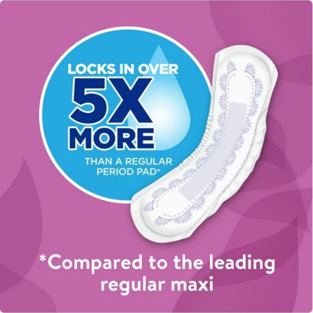 Equate Options Incontinence Pads for Women, Ultimate, Long, 102 Count