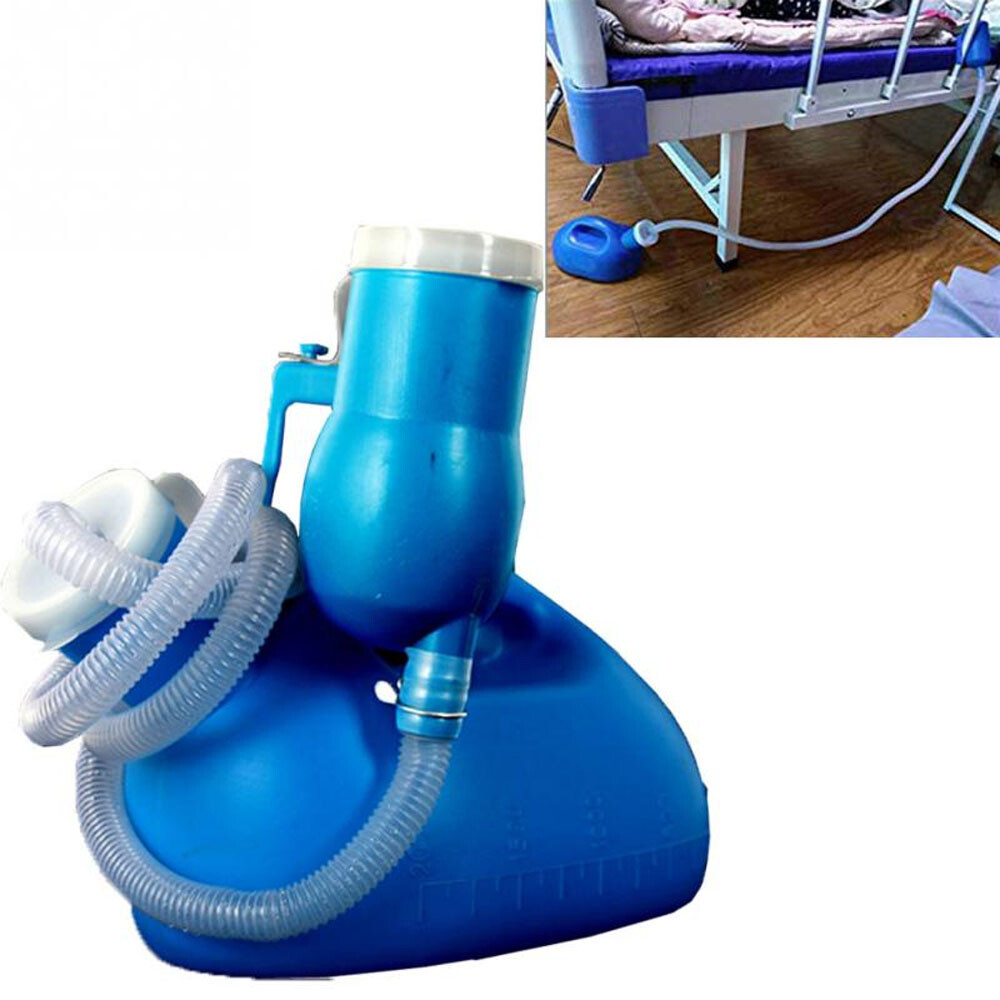 White Portable Urinal Urine Bottle Male /Female Toilet 2000ml Nursing Urinal