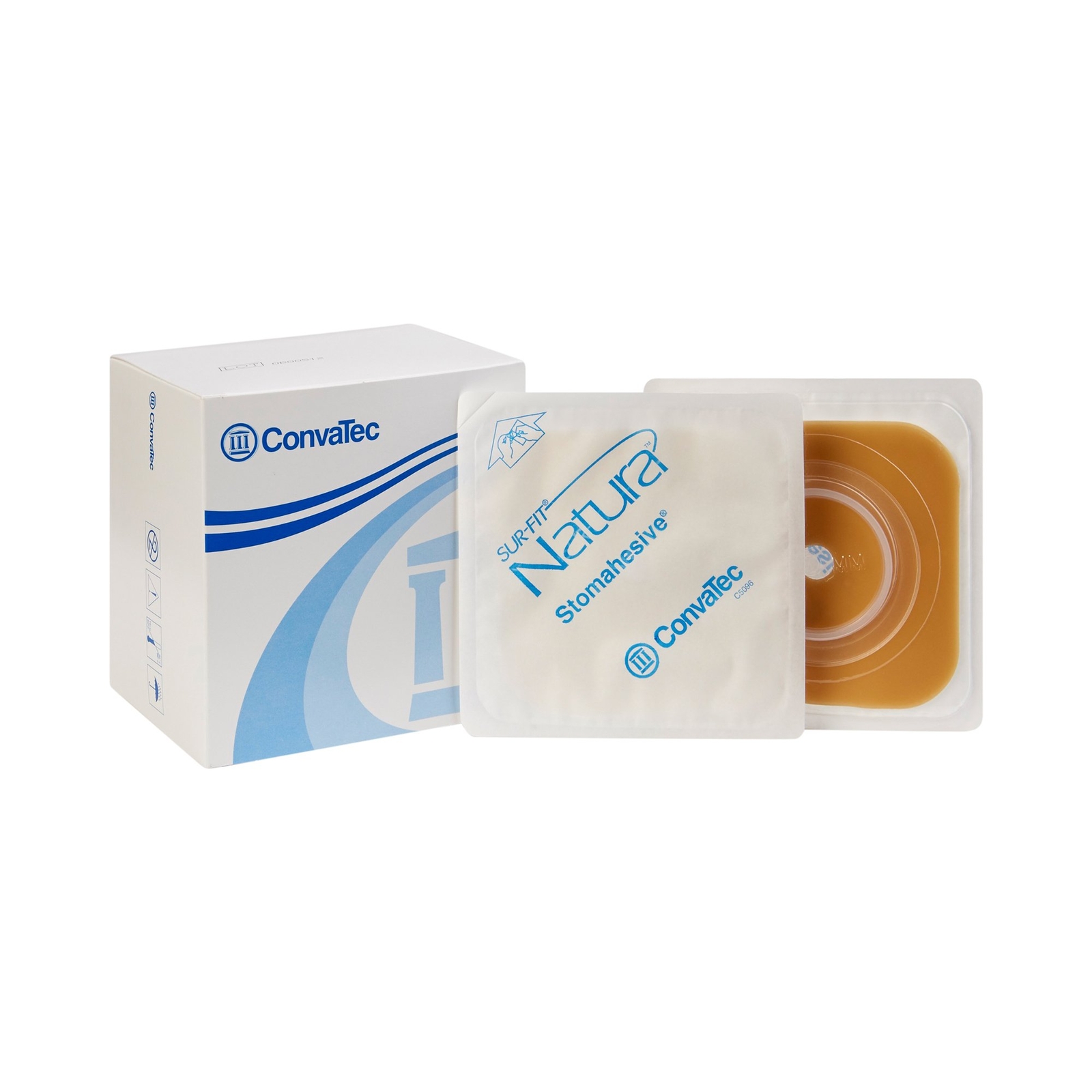Sur-Fit Natura Stomahesive Cut-to-Fit Wafer 4″ x 4″, 1 to 3/4″ Flange Box of 10