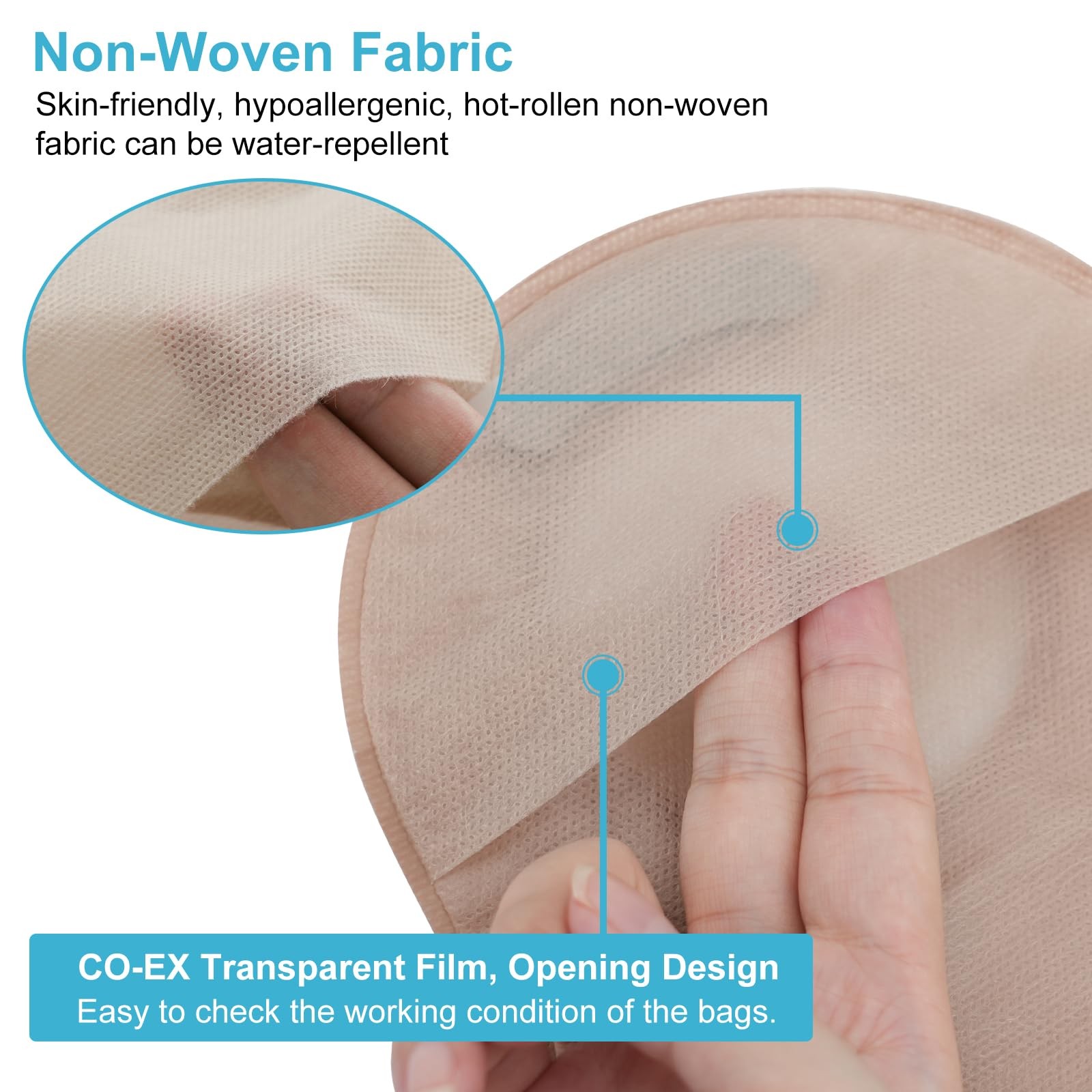 VLOOKUP 21 PCS Colostomy Bags,Ostomy Supplies,Two-Piece Drainable Pouches with C