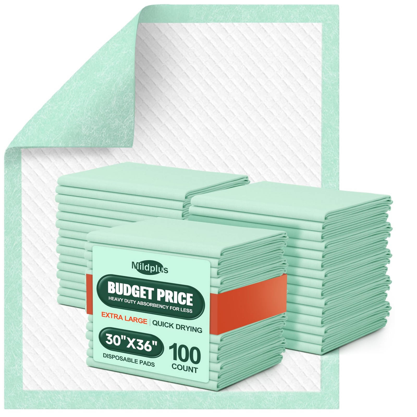 100 Count Disposable Bed Pads , 30×36 Inch Extra Large Incontinence Underpads…
