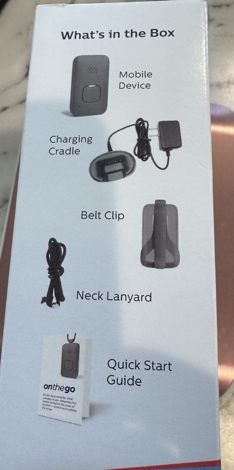 Medical Alert On-the-Go GPS Fall Detection Necklace Emergency Call Button New