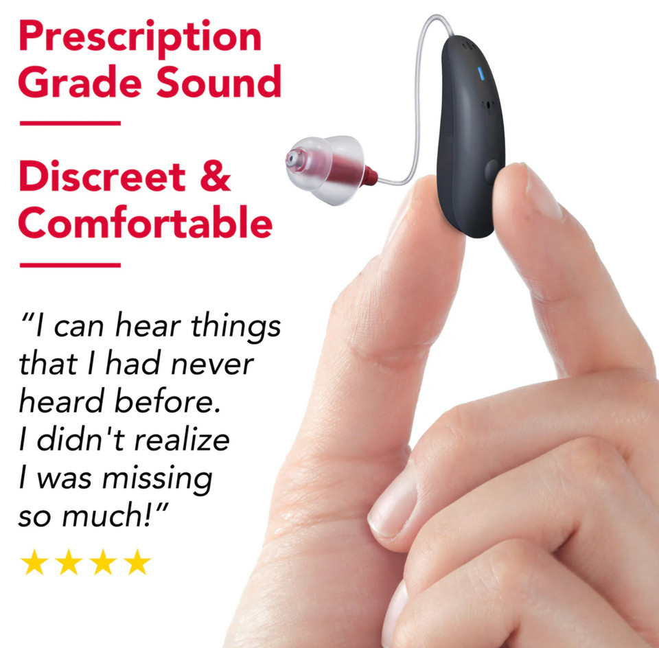 RCA OTC Hearing Aids FSA HSA Eligible Rechargeable Bluetooth Wireless Remote New