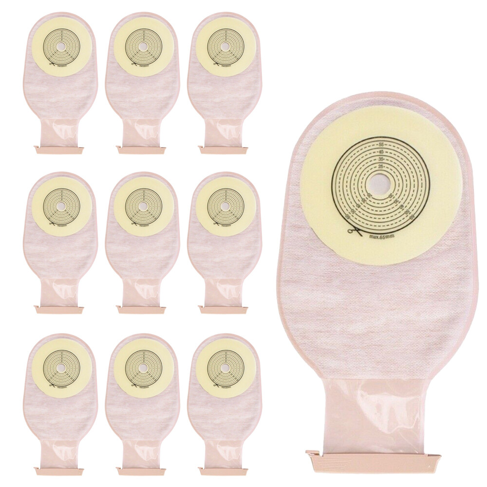 10x Secure Ostomy Stool Bag – Disposable One-Piece Anal Pouch for Colostomy Care