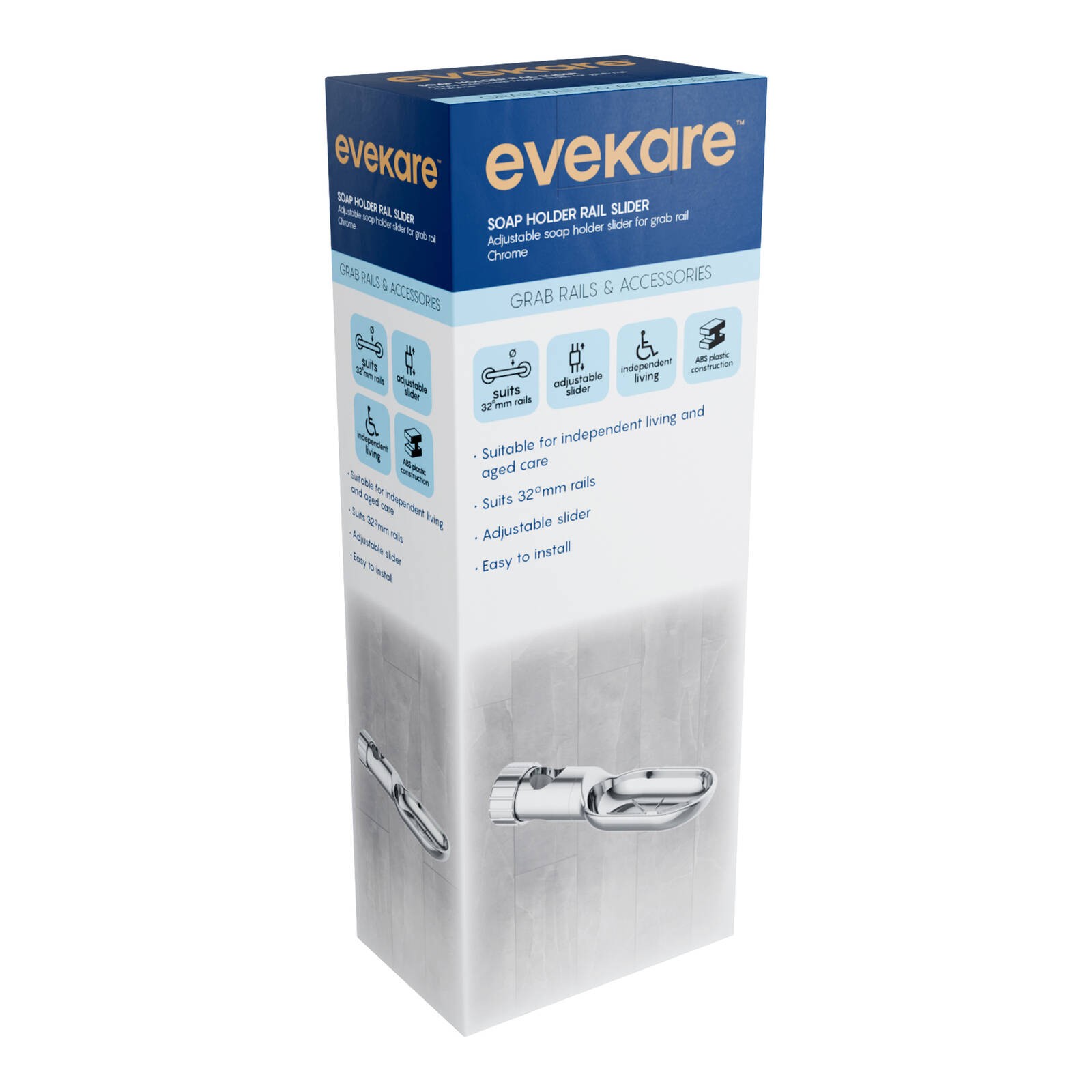 evekare 32mm Chrome Soap Holder