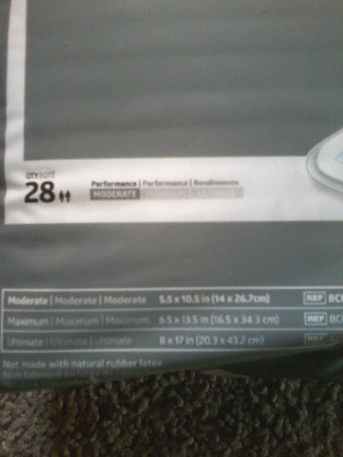 1-Presto For Men/Woman,Maximum Absorbency,12″ And Or Contourplus ( MEDIUM SIZE).