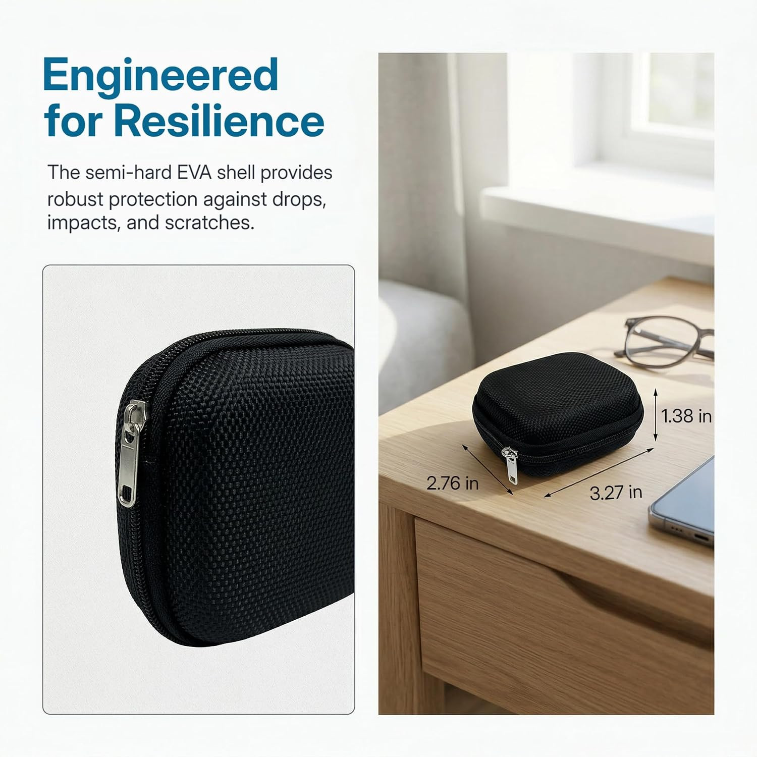 Hearing Aid Case Hard Carrying Pocket Small Waterproof Pouch