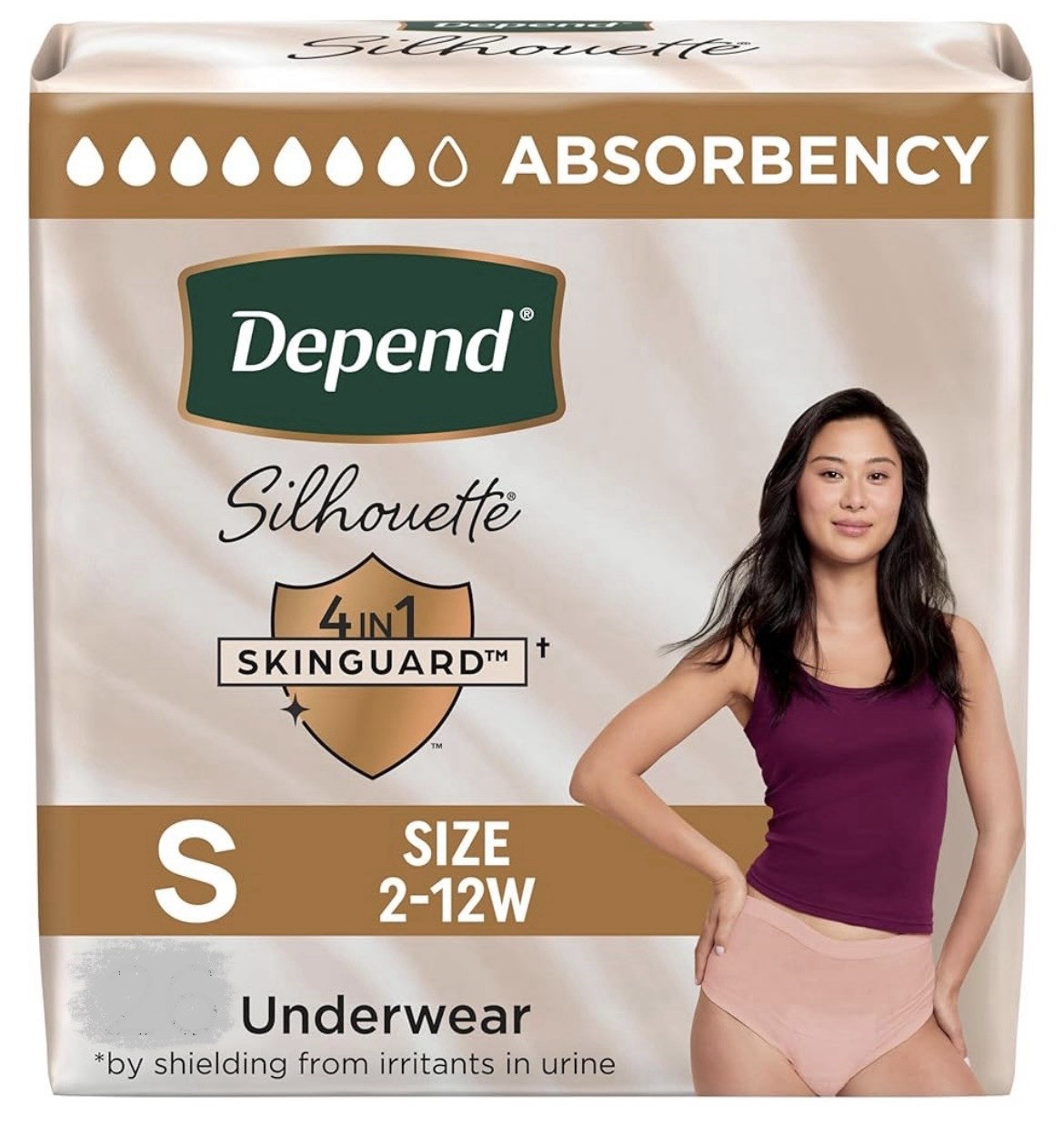 Depend Silhouette Women’s 26 Count Small Incontinence Underwear Panty Skinguard