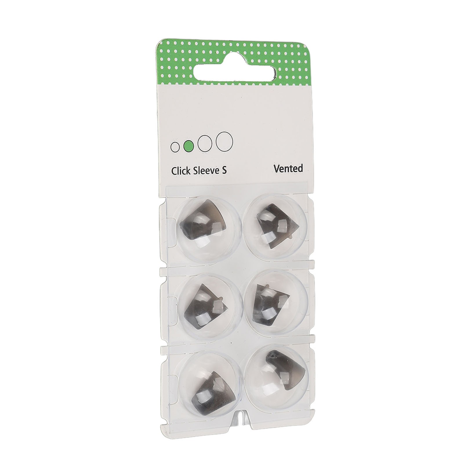 6 Pcs Silicone Vented Anti Static Click Sleeve Sound Aid Amplifier Accessories