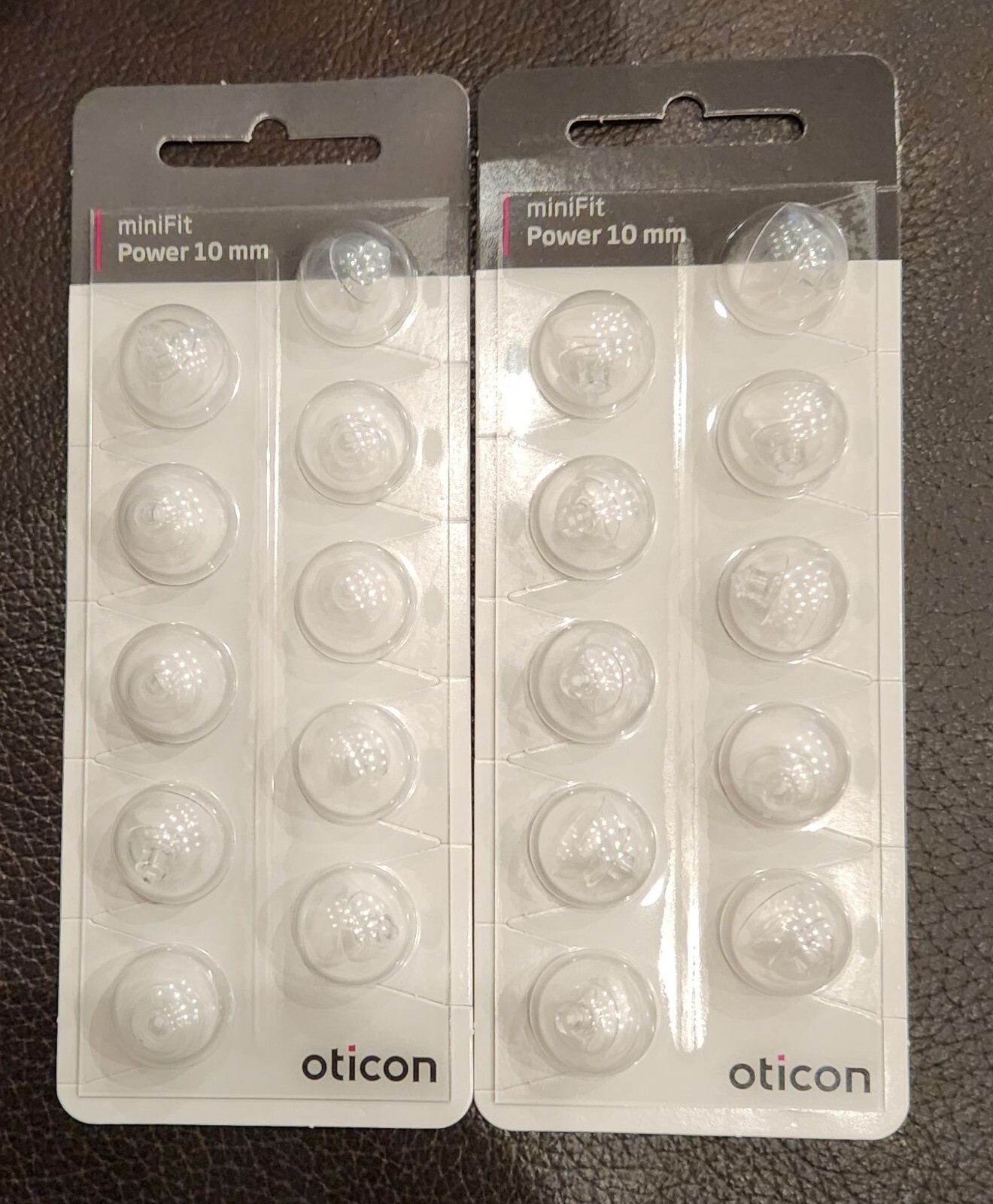 New 2 Pack Oticon miniFit (Power 10 mm) Domes For More / 20 Domes  / USA seller