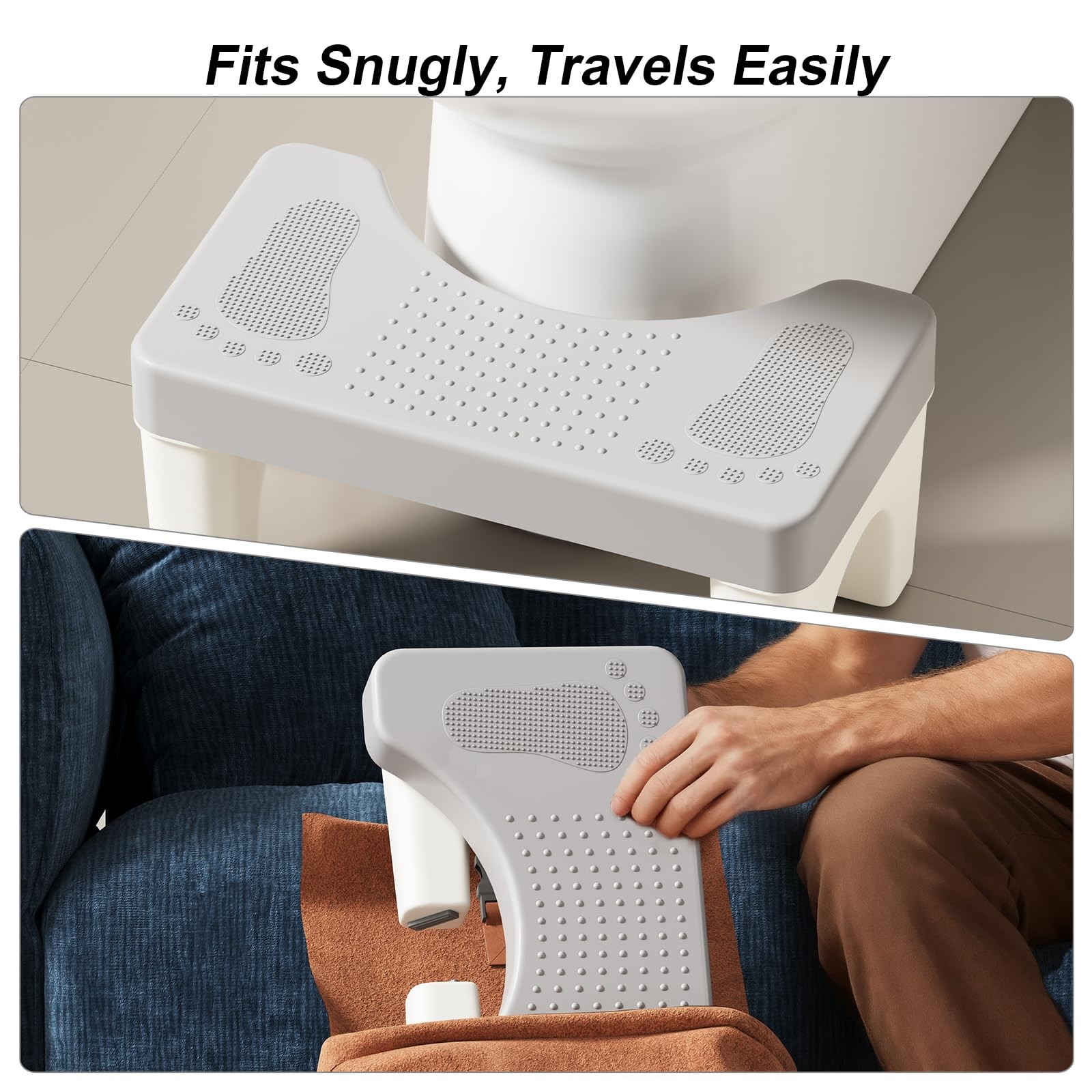 2 Pack Poop Stool Adult, Portable Toilet Stool Squat for Pooping, Travel Squatti