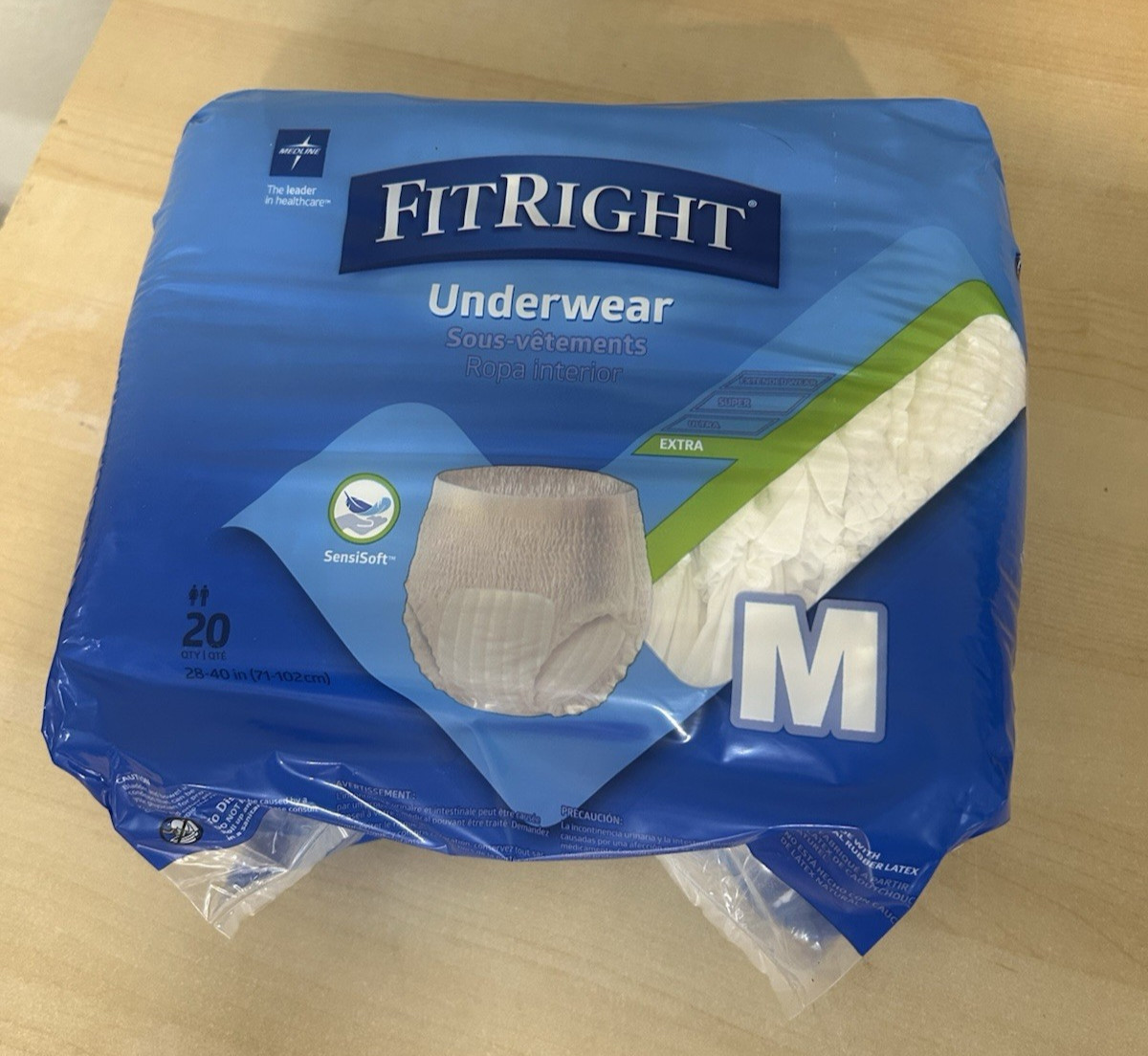 4 Fitright Super Protective Adult Pull Up Underwear Medium ( 28-40 In) 80 Qty