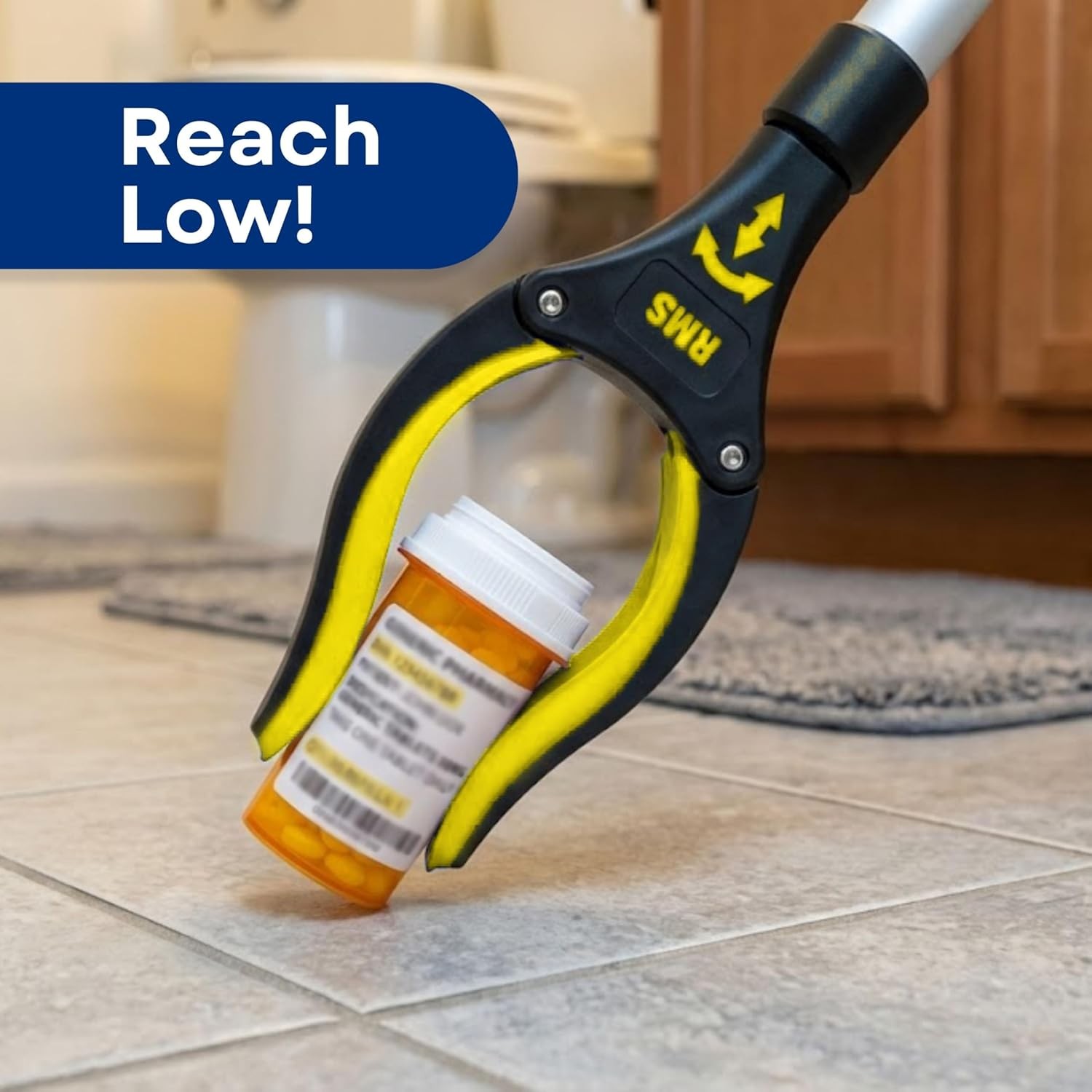 2-Pack 34 Inch and 21 Inch Grabber Reacher with Rotating