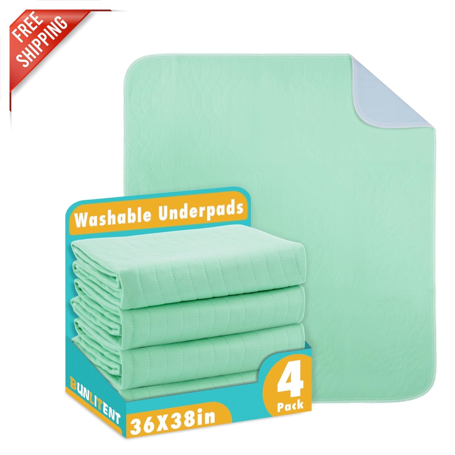 36″ x 38″ Washable Underpads – Heavy Absorbency for Versatile Protection