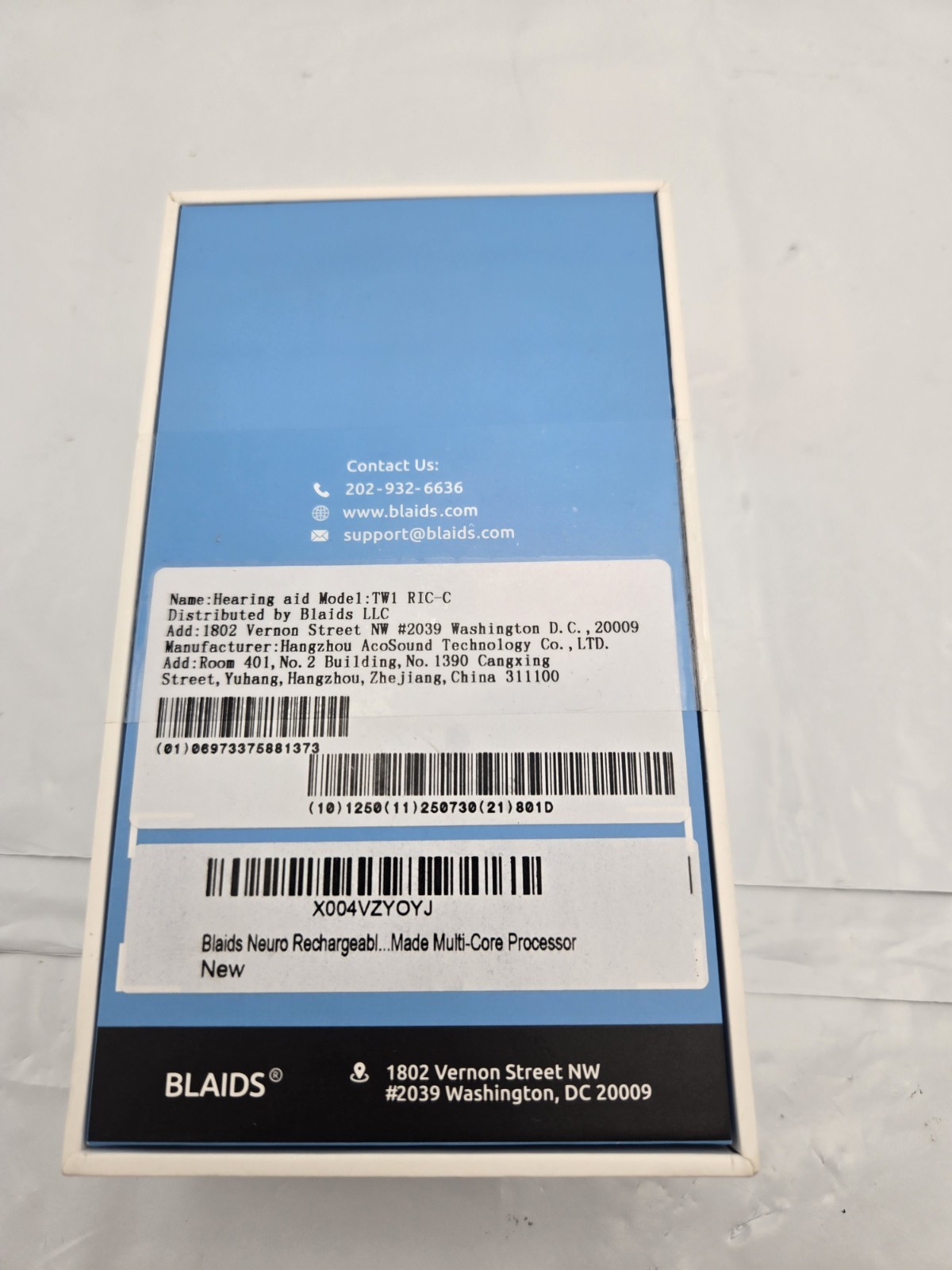 BlaidsX Neuro Rechargeable RIC + Programmable Hearing Aids