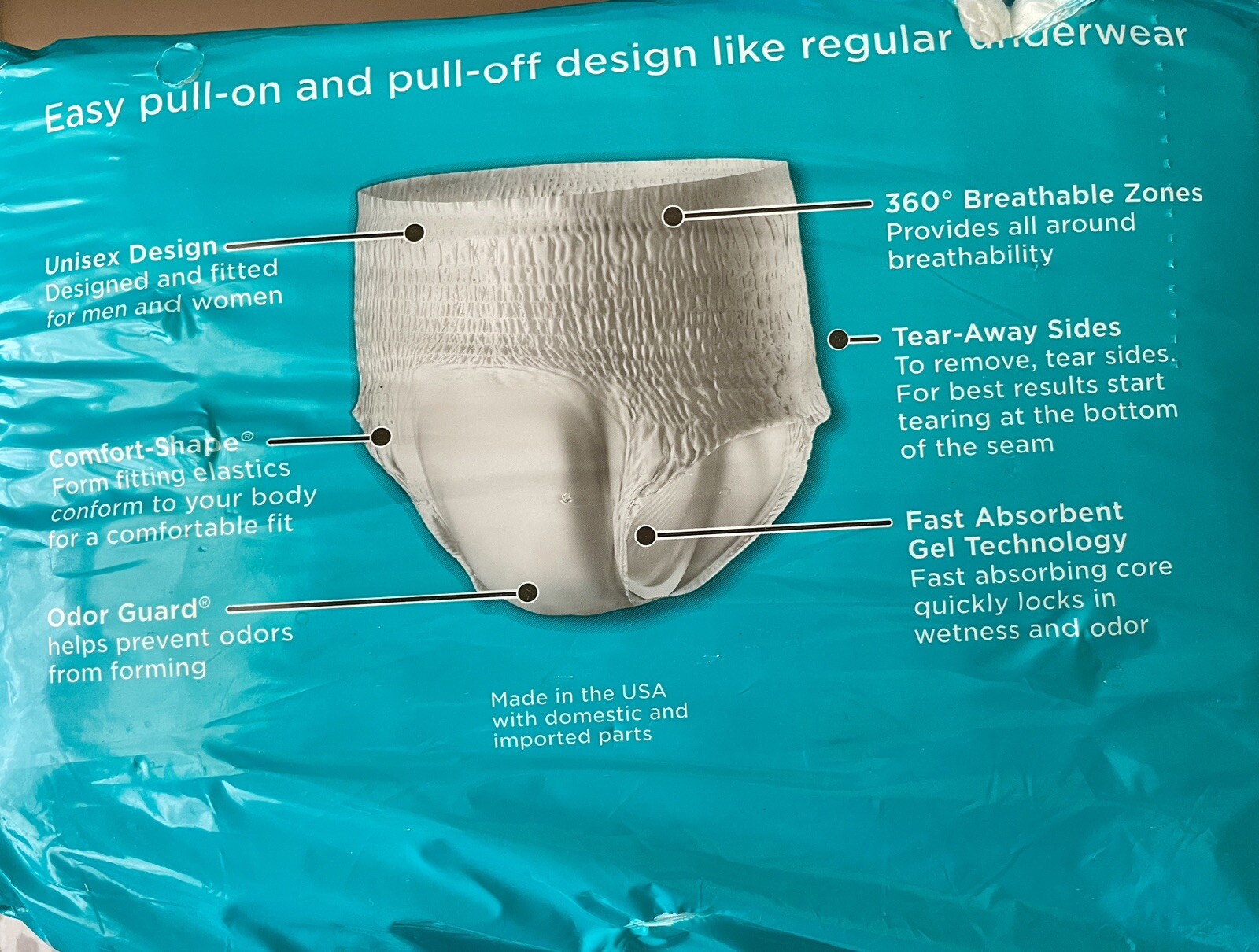 Rely Incontinence Brief Maximum Absorbency Underwear Small 20″-34″ Waist Size.