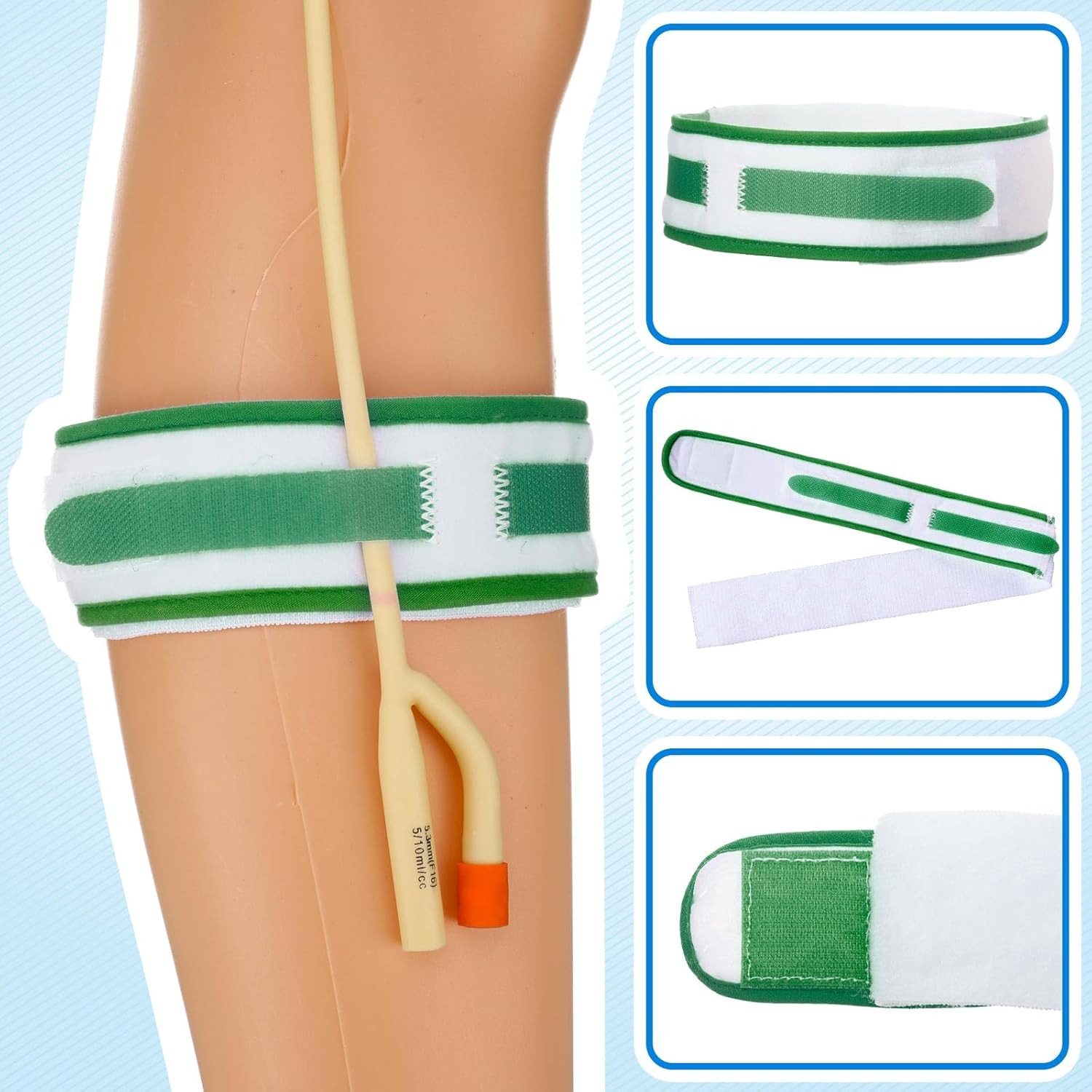4 Pcs Catheter Holder Urine Drainage Bag Leg Band Band Straps anti Slip Urinary