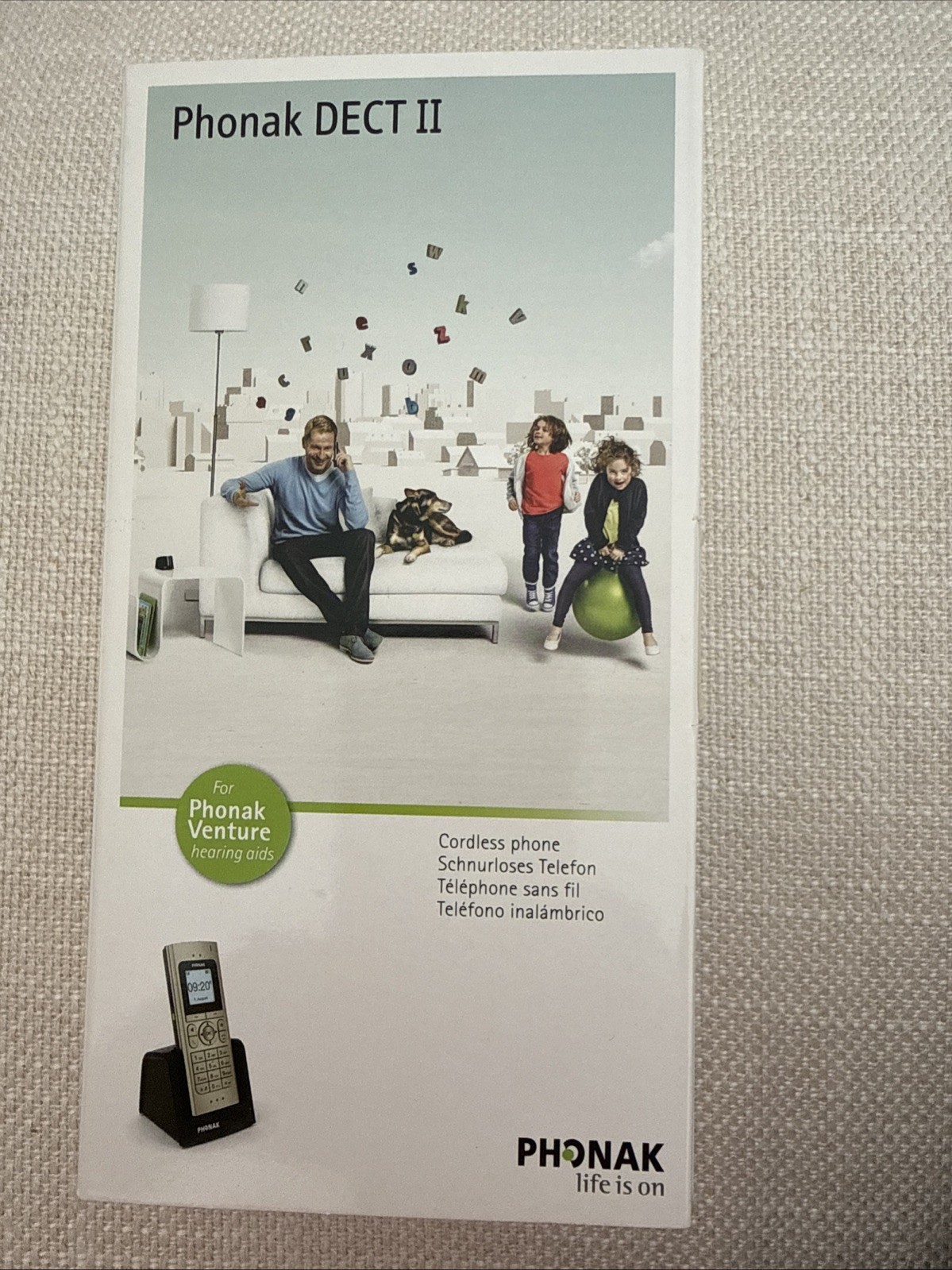 PHONAK DECT II Cordless Phone for Phonak Hearing Aids New In Box