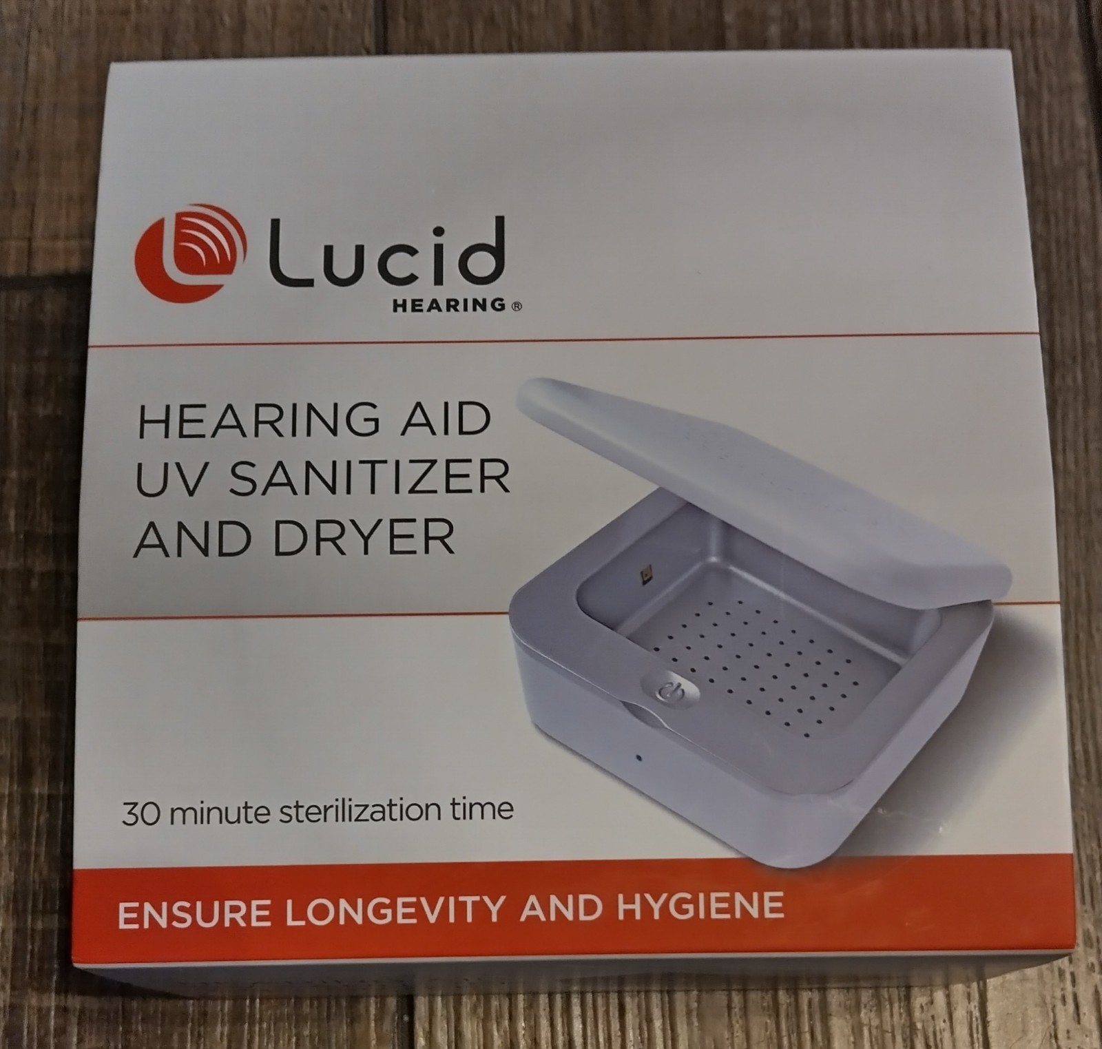 Lucid Hearing Hearing Aid UV Sanitizer And Dryer 30 Minute Sterilization New