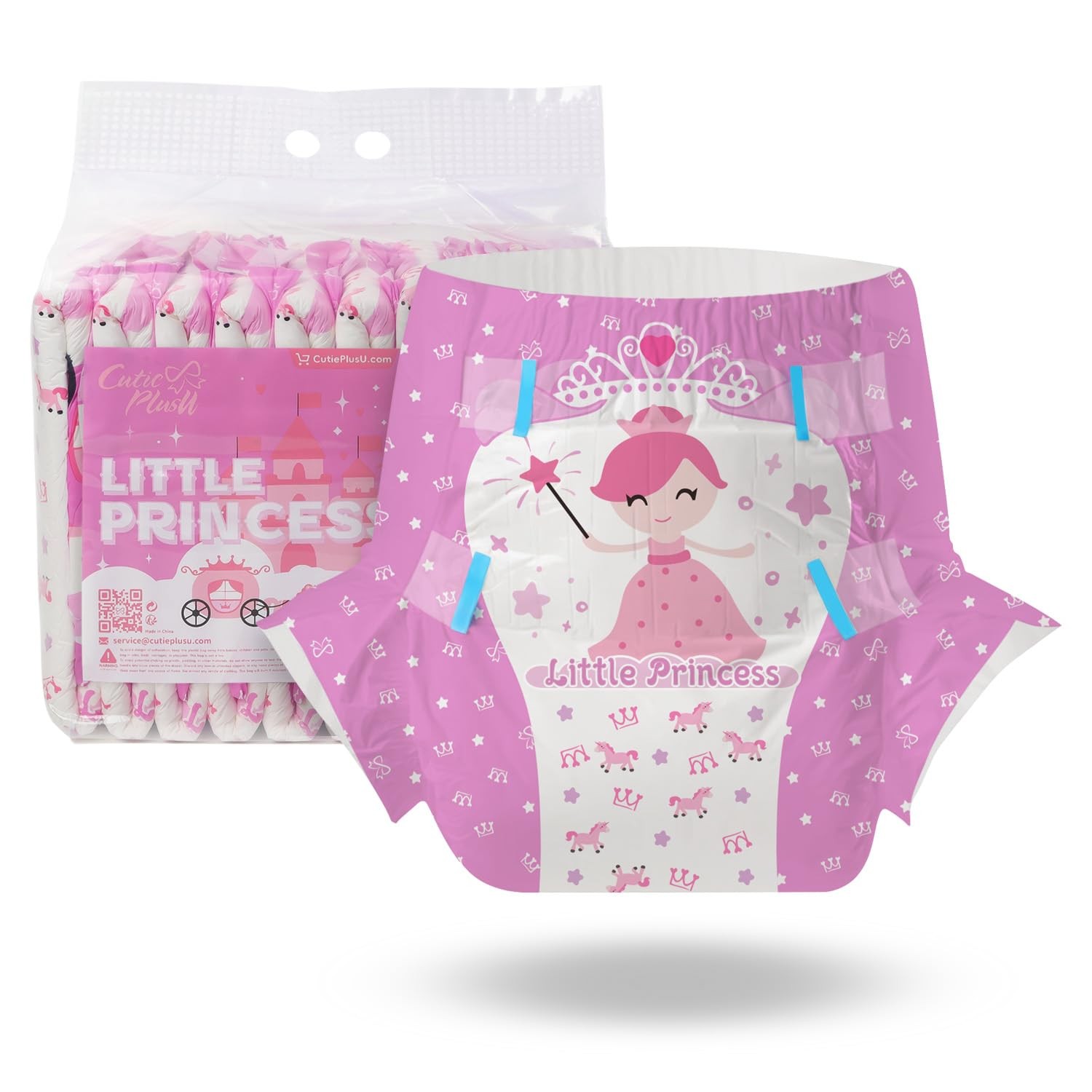 CutiePlusU Disposable Diapers 10 Pieces Protective Underwear Absorbent Briefs…