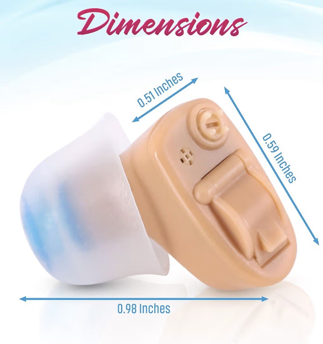 NuvoMed Inside-the-Ear Hearing Digital Amplifier Aid with Case(2 for 1 SPECIAL)