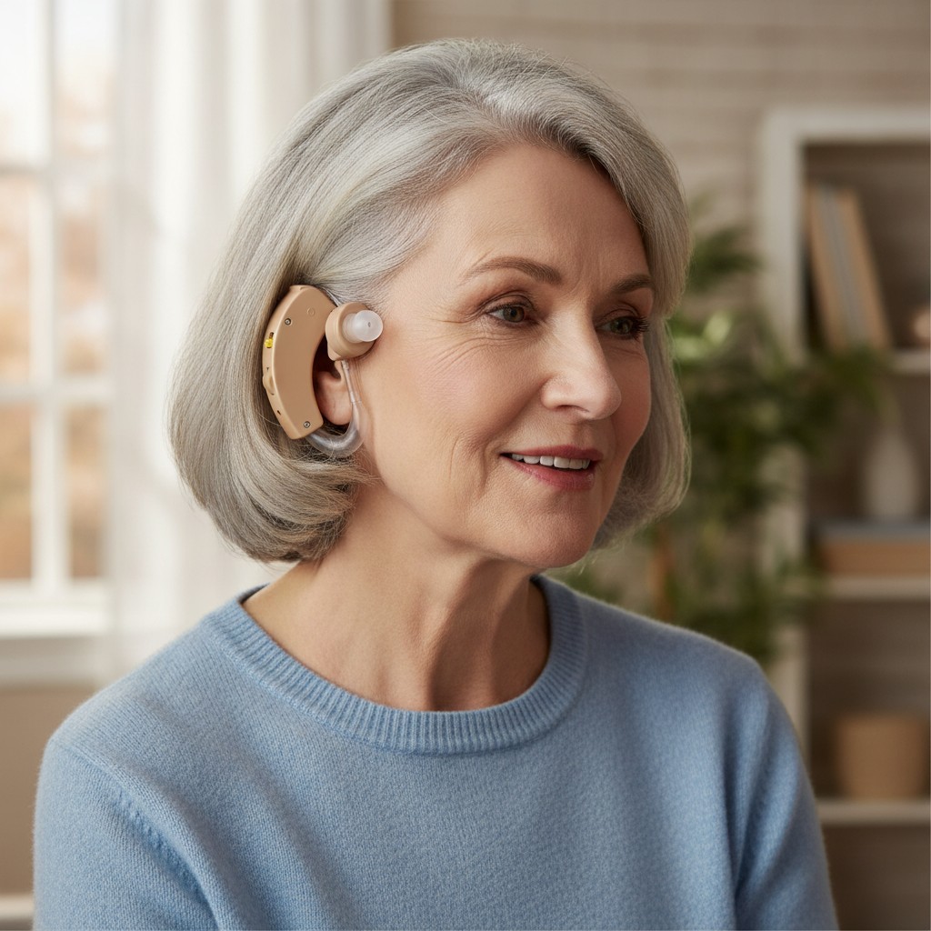 Ultra-Compact Behind-The-Ear Hearing Aid with Noise Reduction Technology