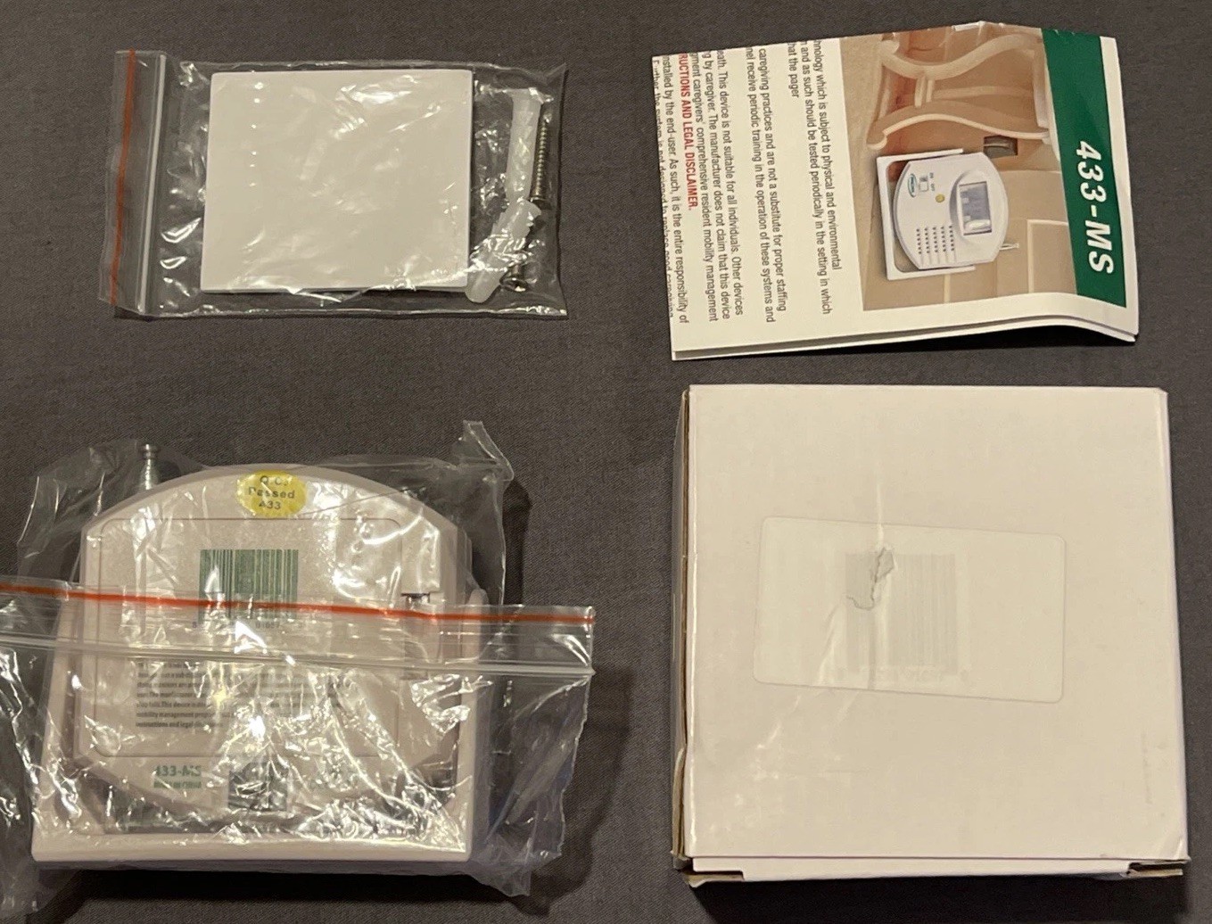 Smart motion sensor 433-MS & Cordless Fall Alarm 433-EC (Brand New & Unused!)