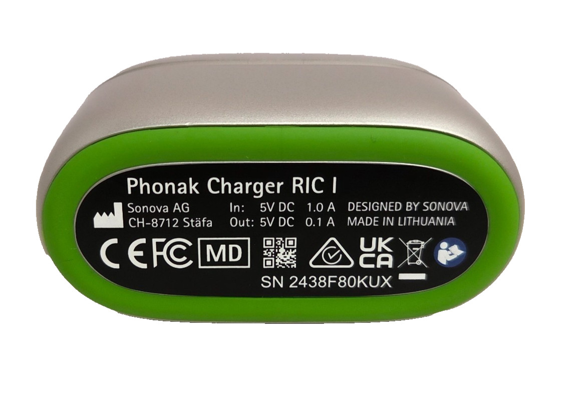 Phonak Charger RIC I For Audeo Infinio H.A W/Charger Open Box Great Buy!!