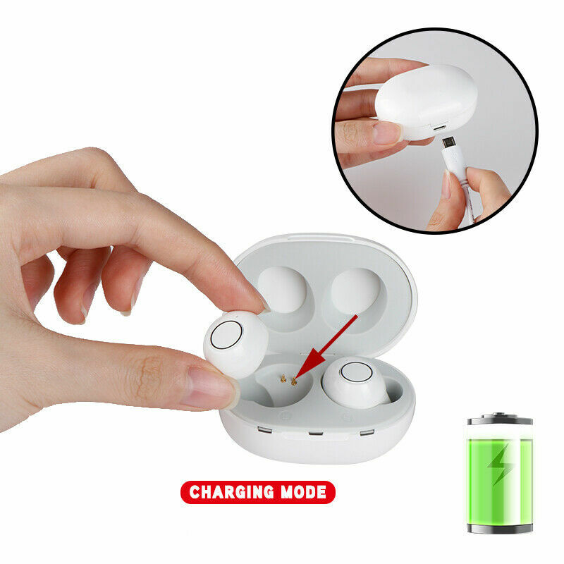 Pair Hearing Aids For Adults Seniors Rechargeable Mini Hide Hearing Loss USA