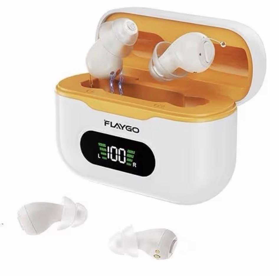 Flaygo GM-955T Rechargeable with Smart Noise Reduction Digital OTC Hearing Aids