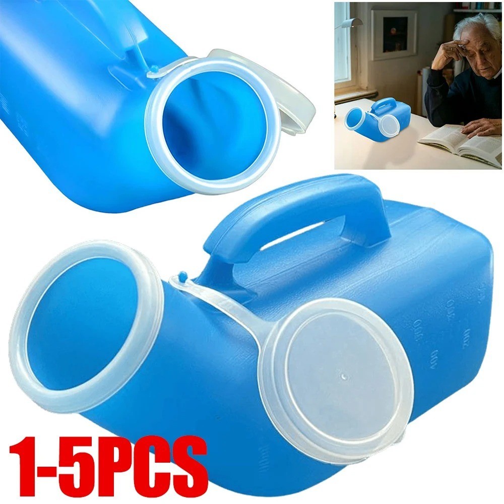 Thick plastic urinal for men 1-5 piece urinal, bottle with lid, urination conta