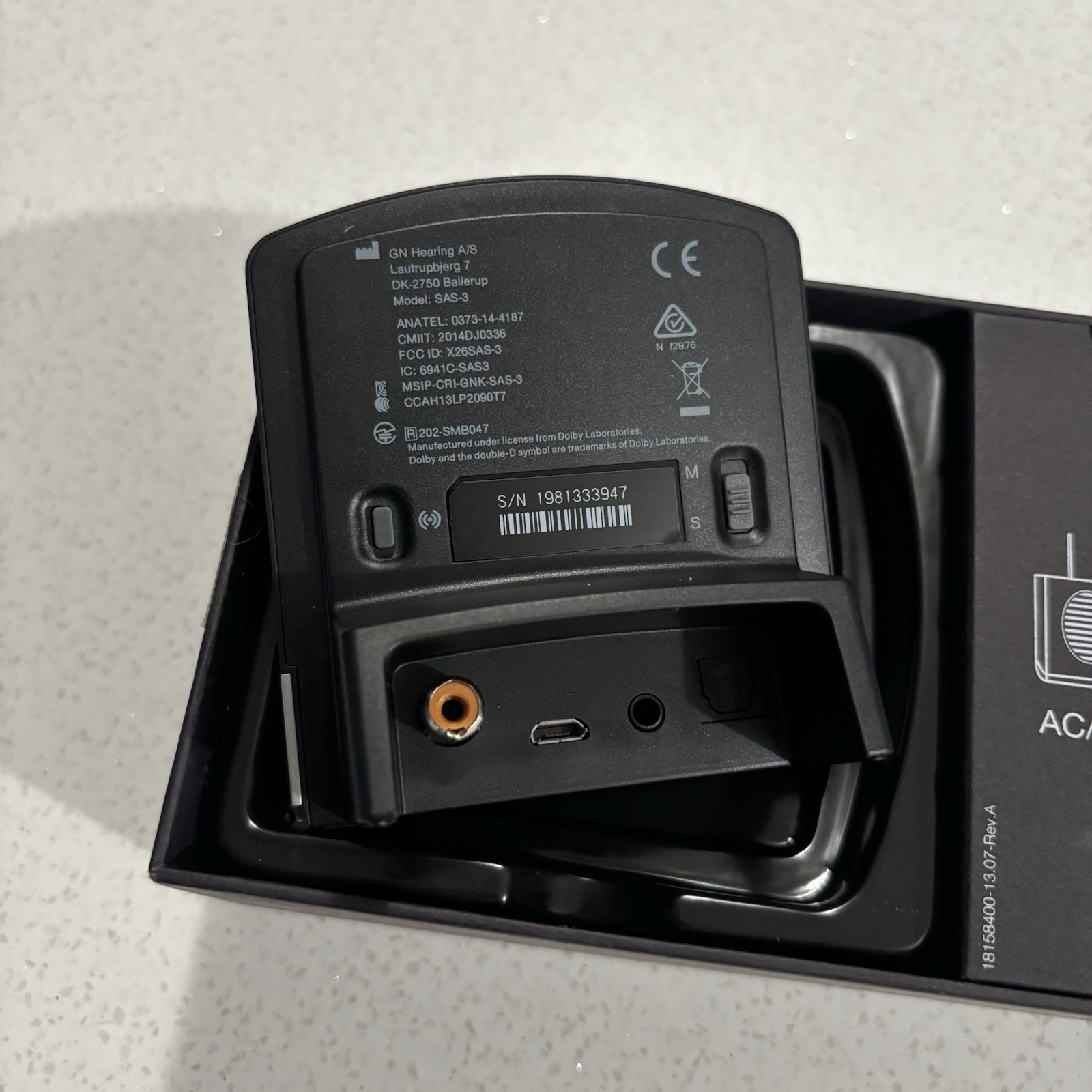 ReSound Unite TV Streamer 2 | Dolby Digital OPEN BOX