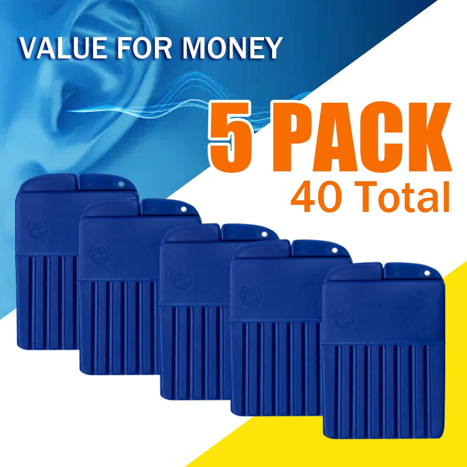 (40 Pcs) Starkey Hear Clear Hearing Aid Wax Guards 1.5MM-40 Pcs, Yellow