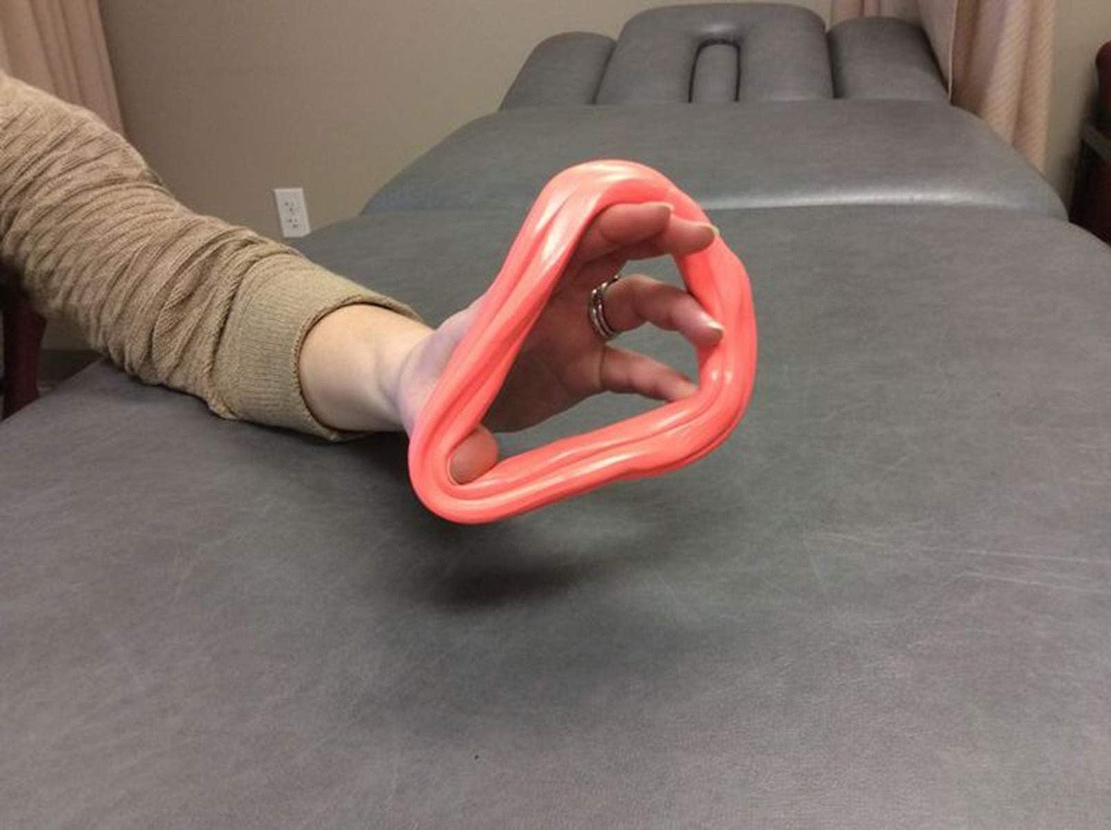 Red Therapy Putty Hand Exerciser Soft Resistance Rehab 5 lb Container