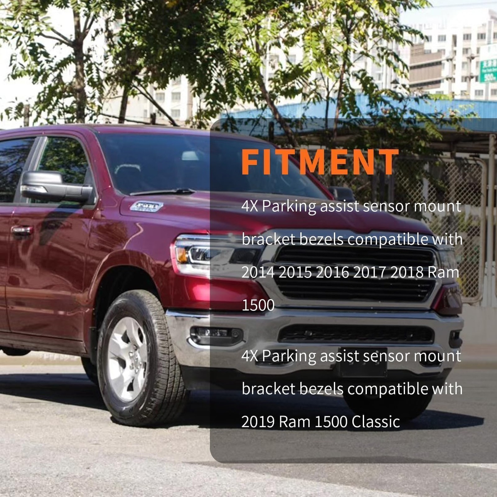 Parking Sensor Brackets Compatible with Ram 1500 2014-2018 4 Pack