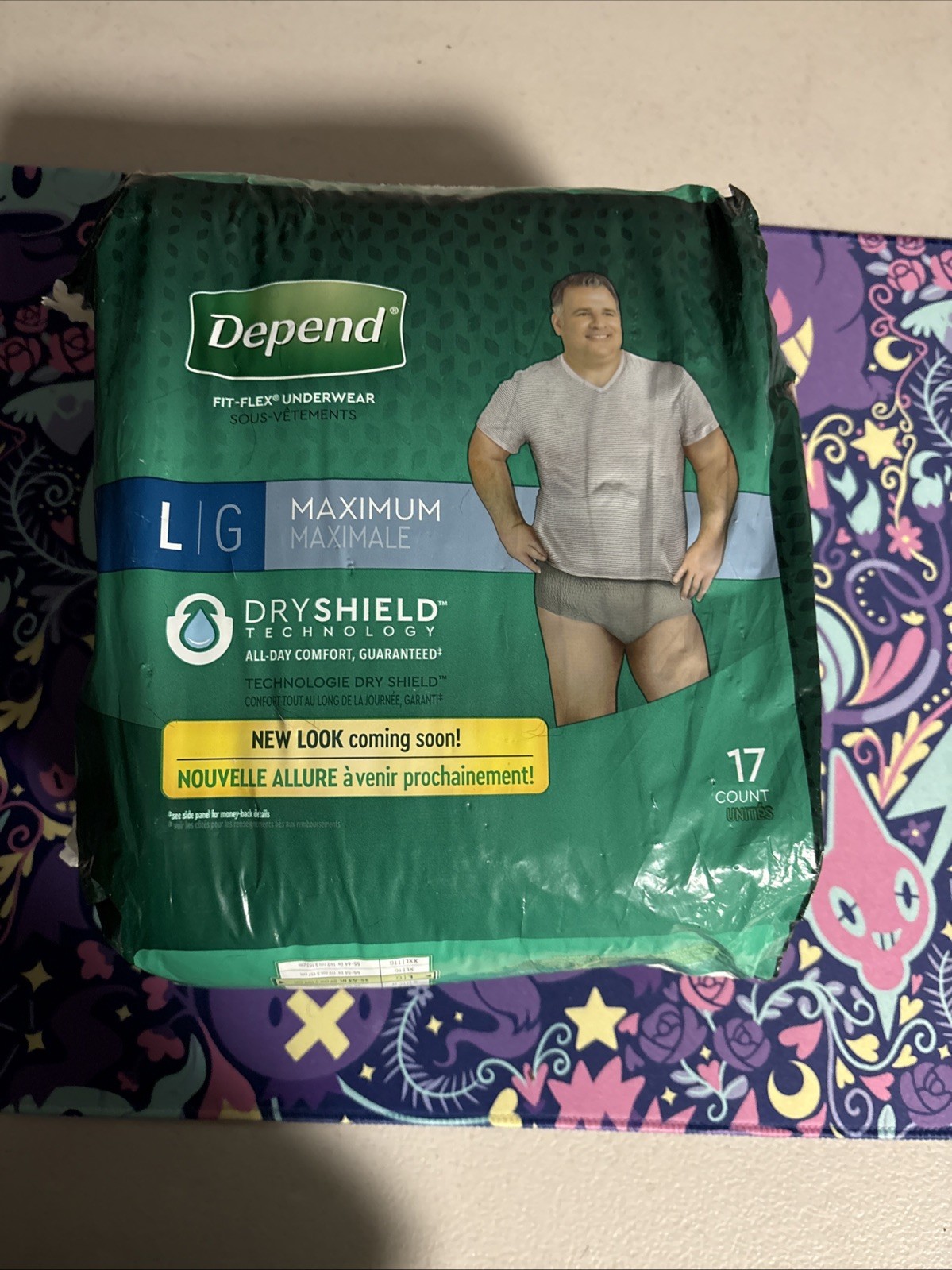 Depend Fit-Flex Incontinence Underwear for Men Maximum Absorbency Size L – 17…