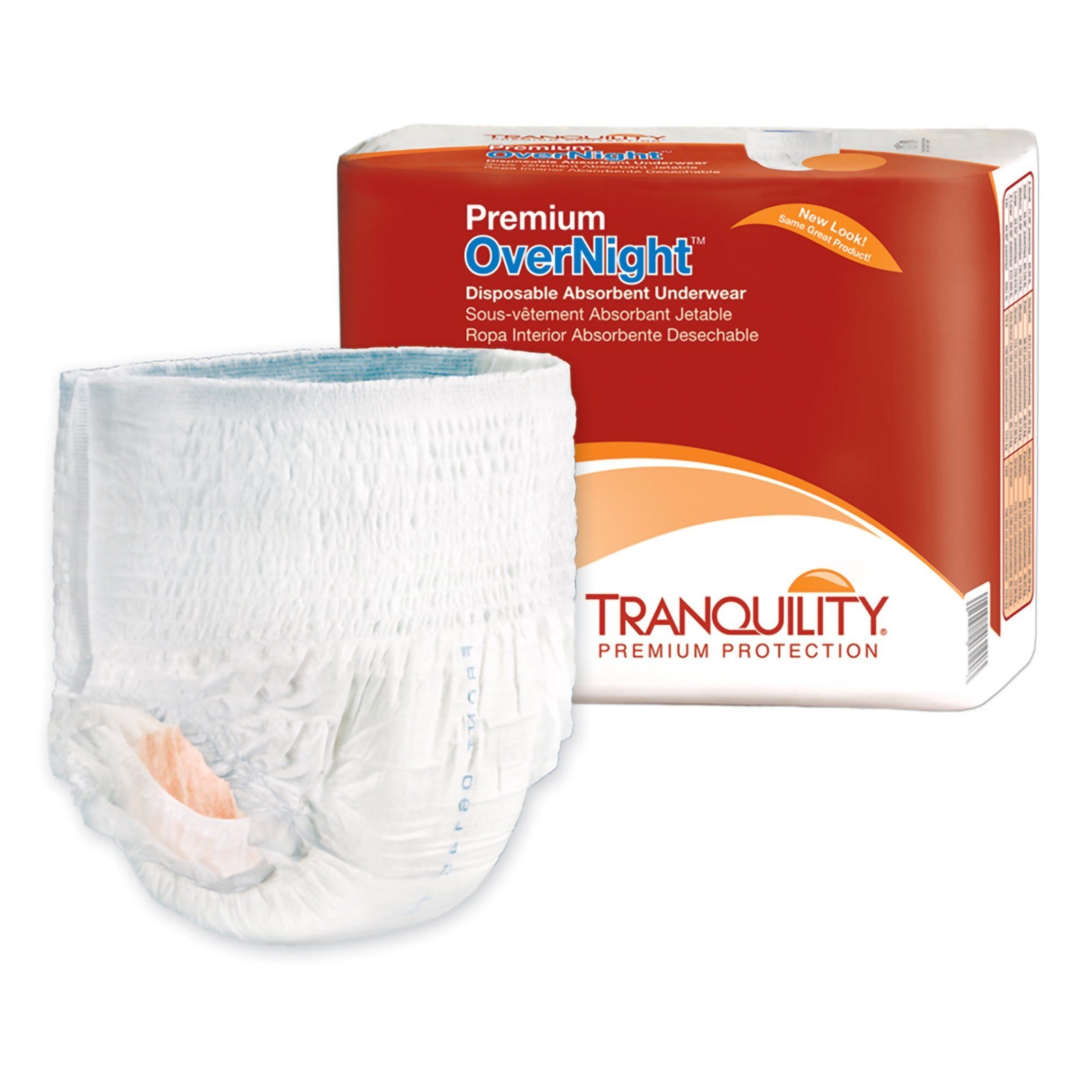 Tranquility Premium OverNight Absorbent Underwear, Small (CS/80)