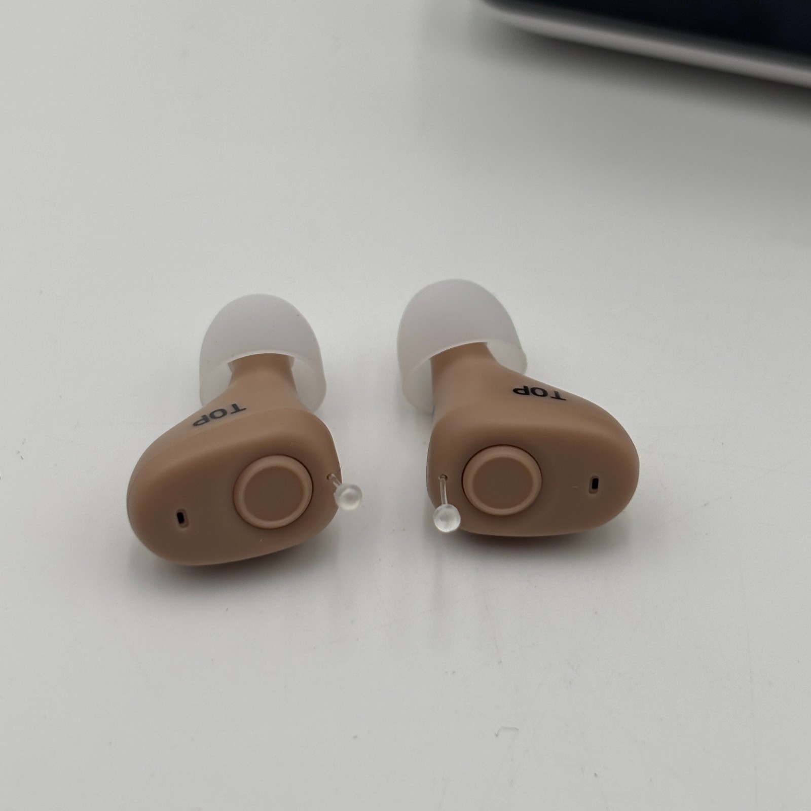 Audien Hearing ATOM X Rechargeable OTC Hearing Aids White USB C New Open Box