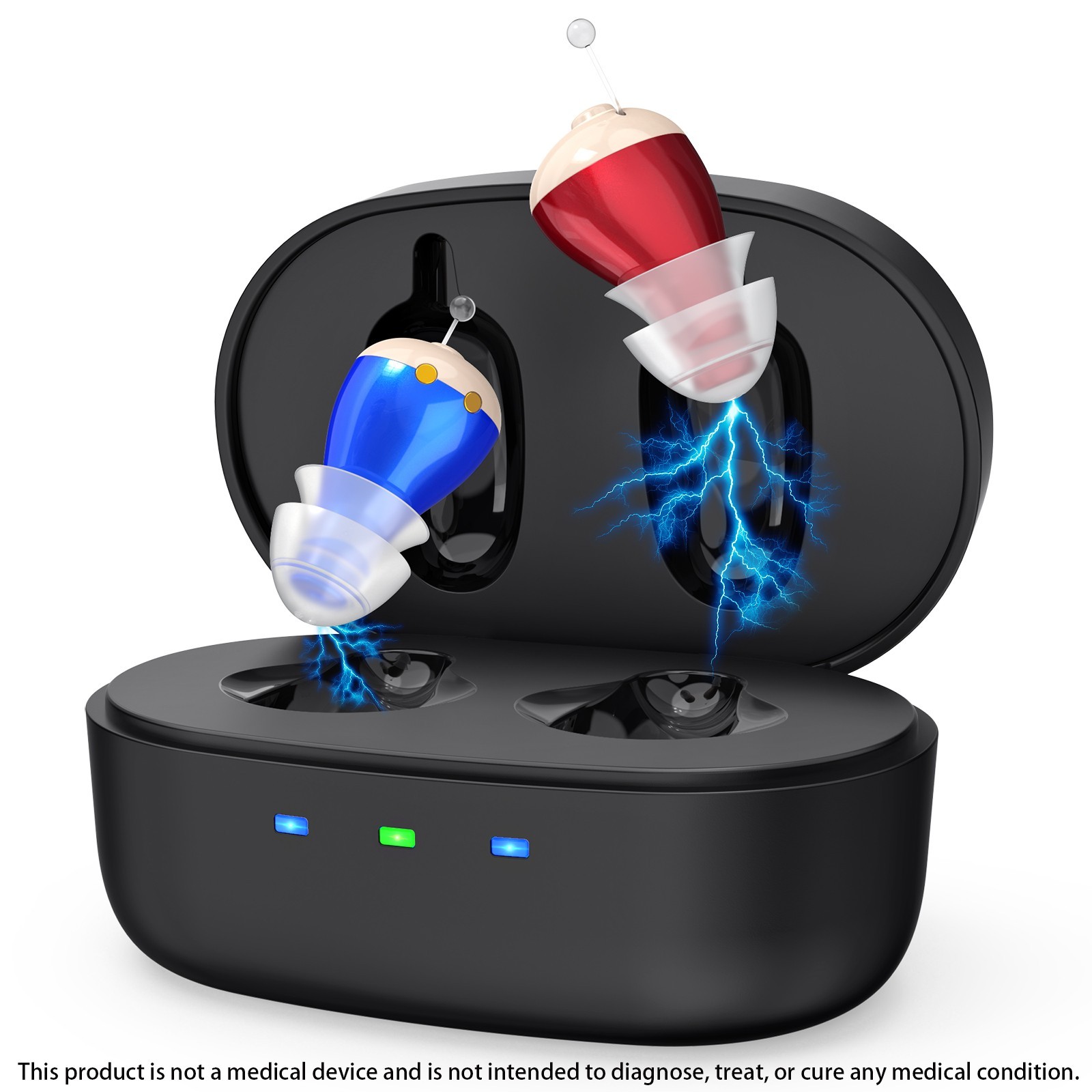 Ultra-invisible design CIC Ear Canal Hearing Aid Intelligent Noise Reduction