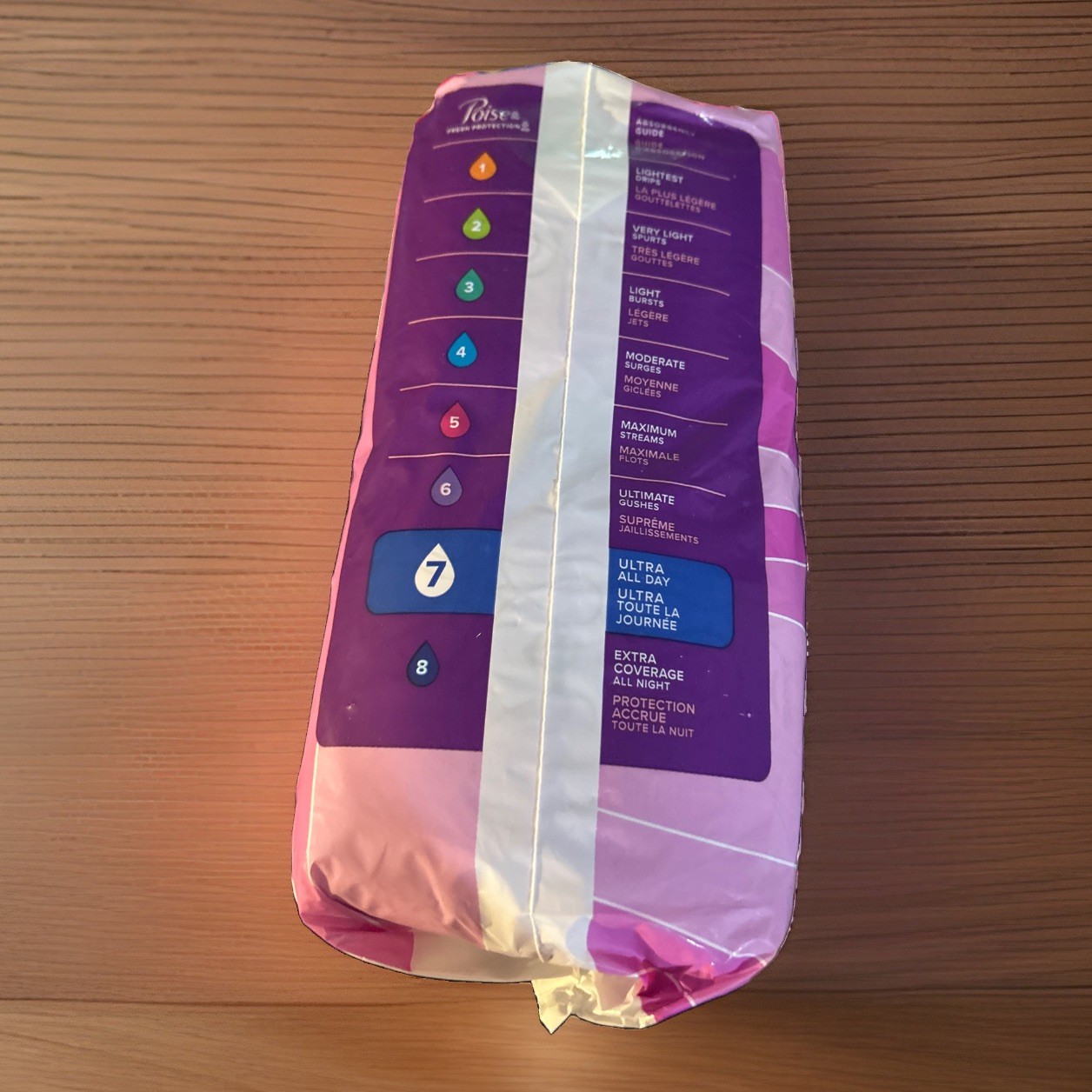 Poise 7 Ultra Absorbent Long Pads 24 Pack Fresh Protection Incontinence